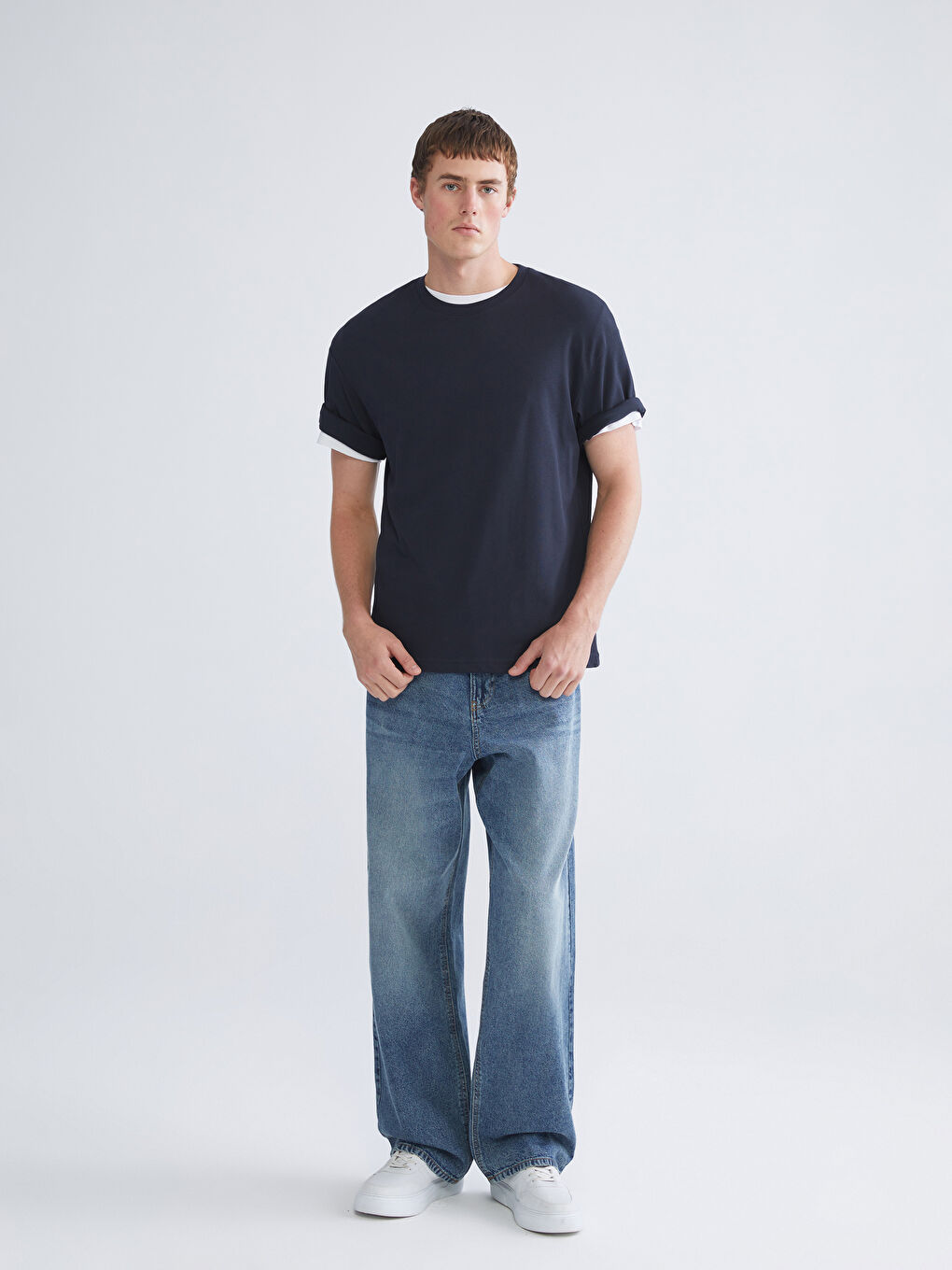 Crew Neck Jersey Men's T-Shirt-1