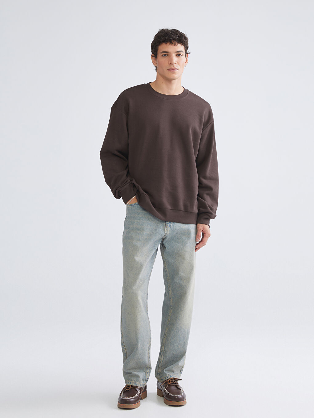 Crew Neck Men's Sweatshirt-1