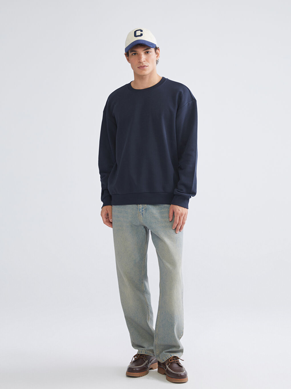 Crew Neck Men's Sweatshirt-1