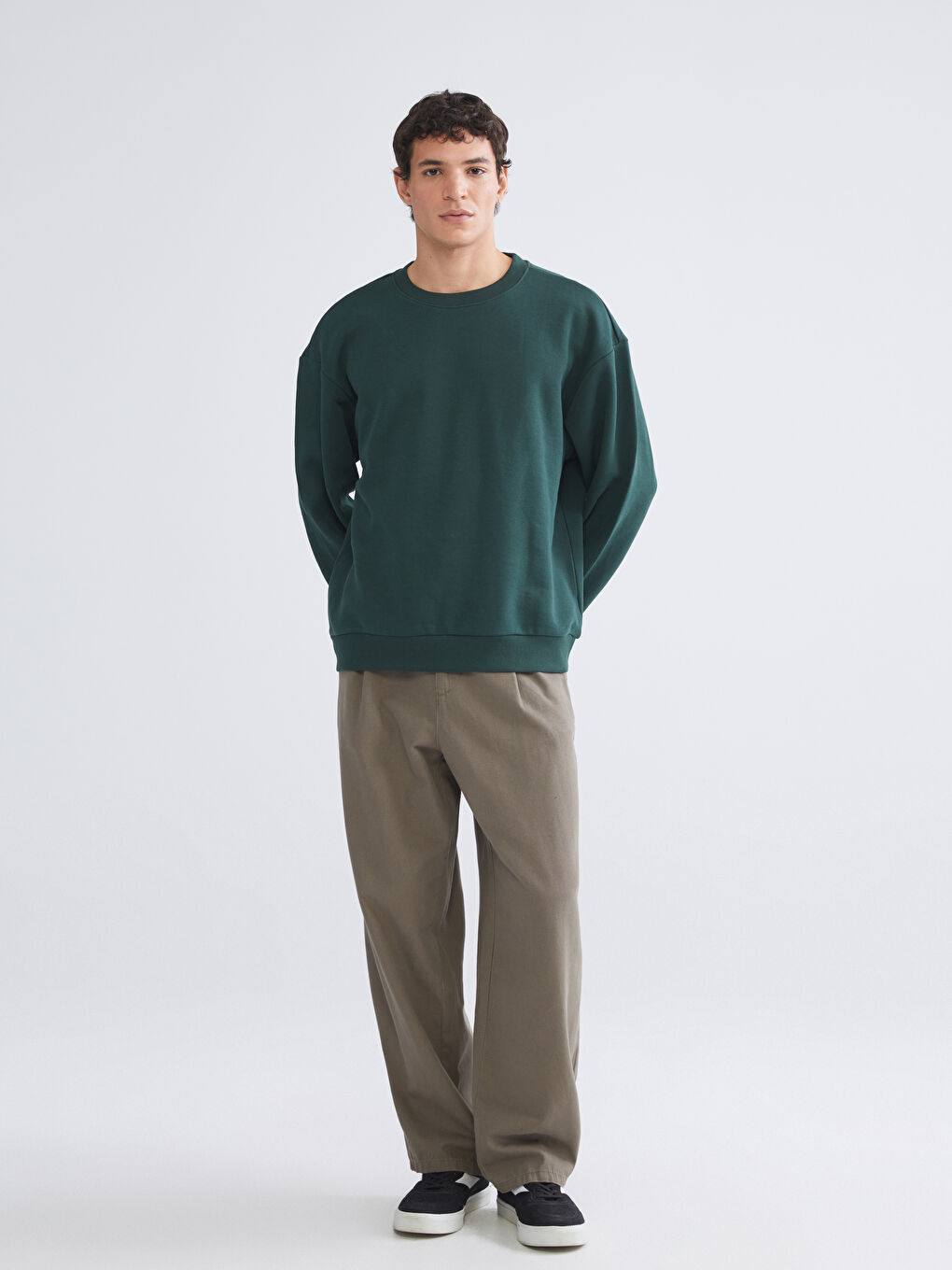Crew Neck Men's Sweatshirt-1