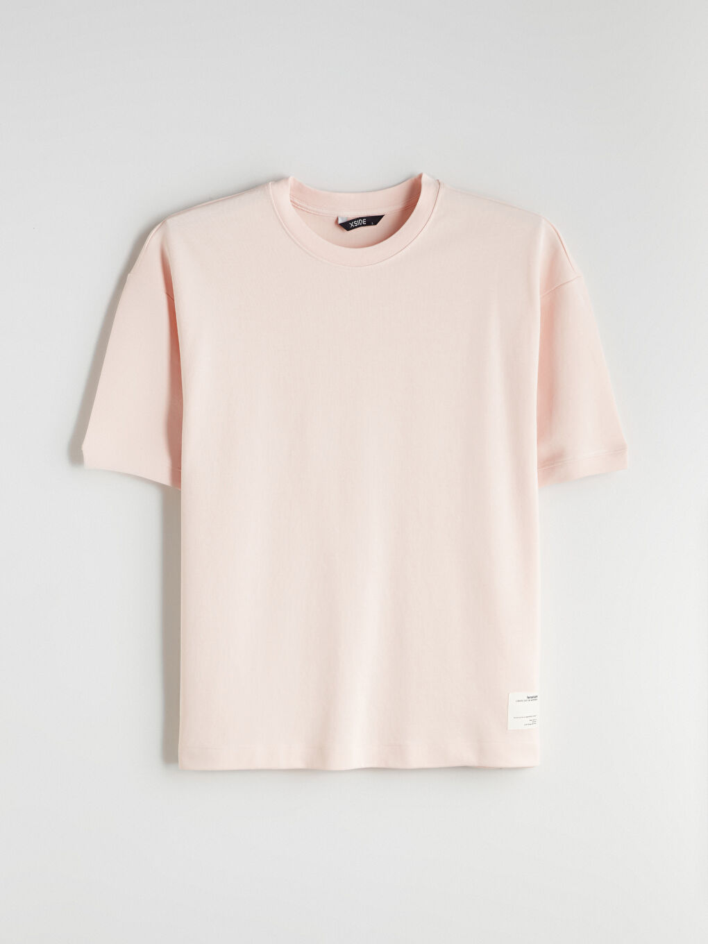 Pembe Bisiklet Yaka Erkek Tişört