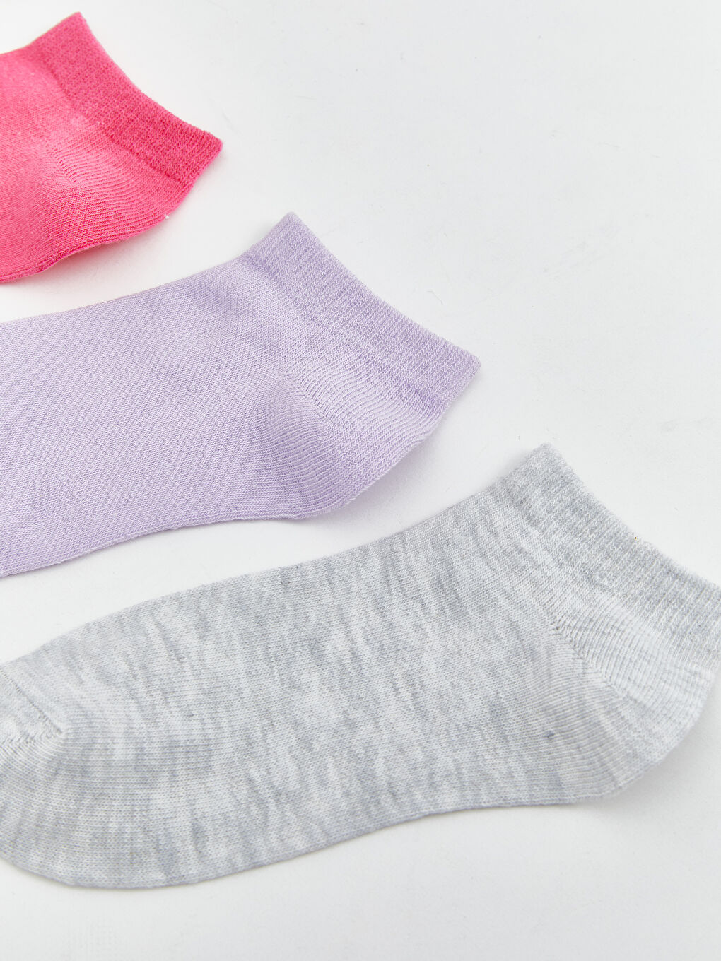 LCW Kids Basic Girls Trainer Socks 7 Pack -W50221Z4-FWW