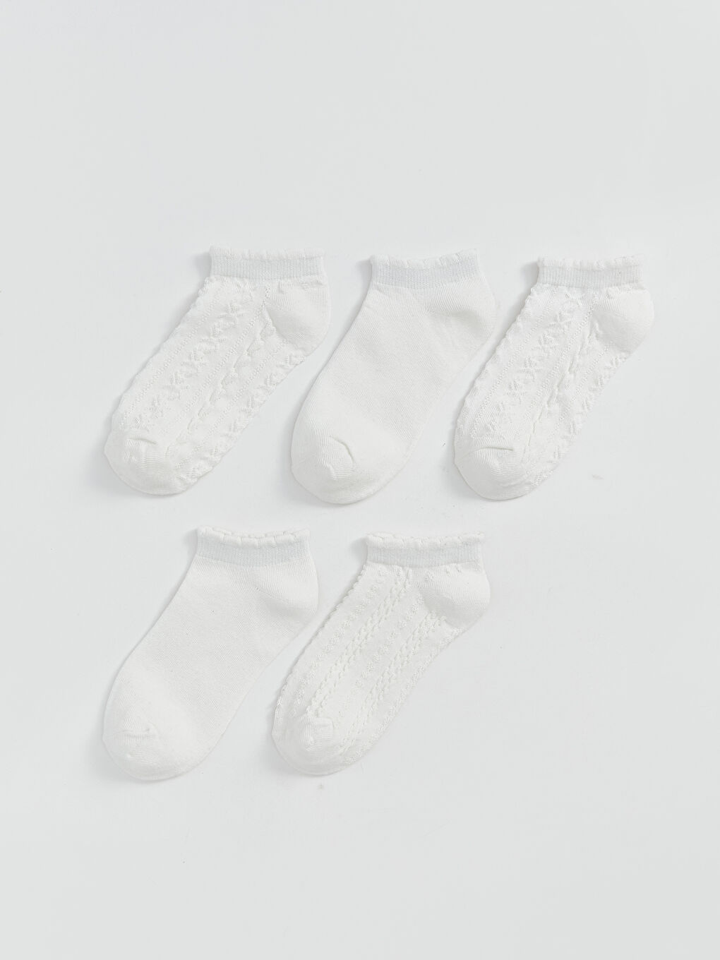 LCW Kids Girls Trainer Socks 5 Pack -W50229Z4-J5E