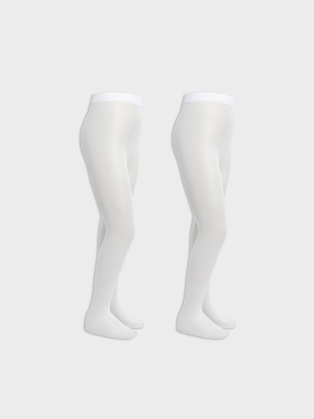 LCW Kids Basic Girls' Thin Tights 2 Pack -W50240Z4-JYX