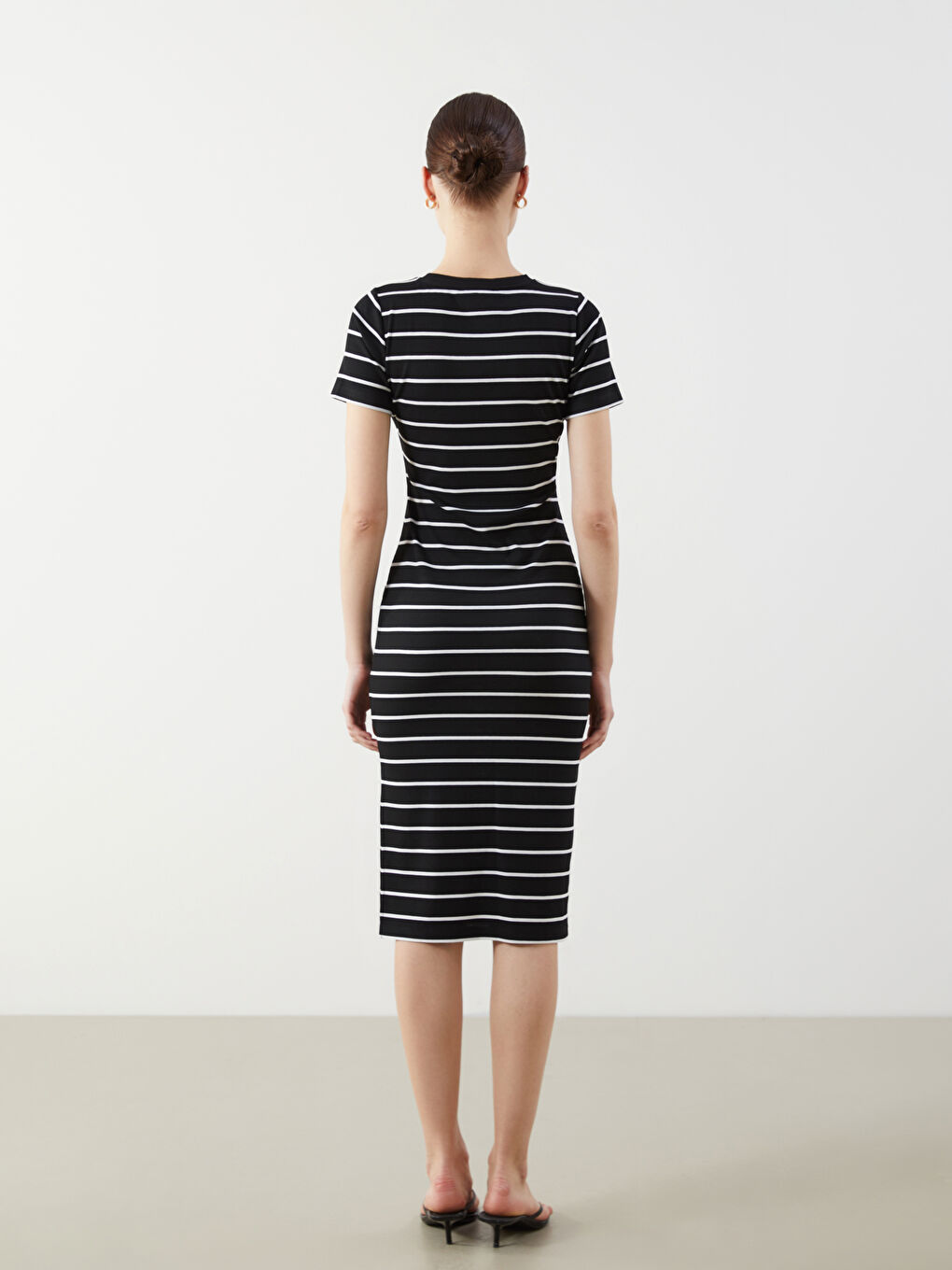 LCW Comfort Woman BLACK Dress -W50244Z8-LEG