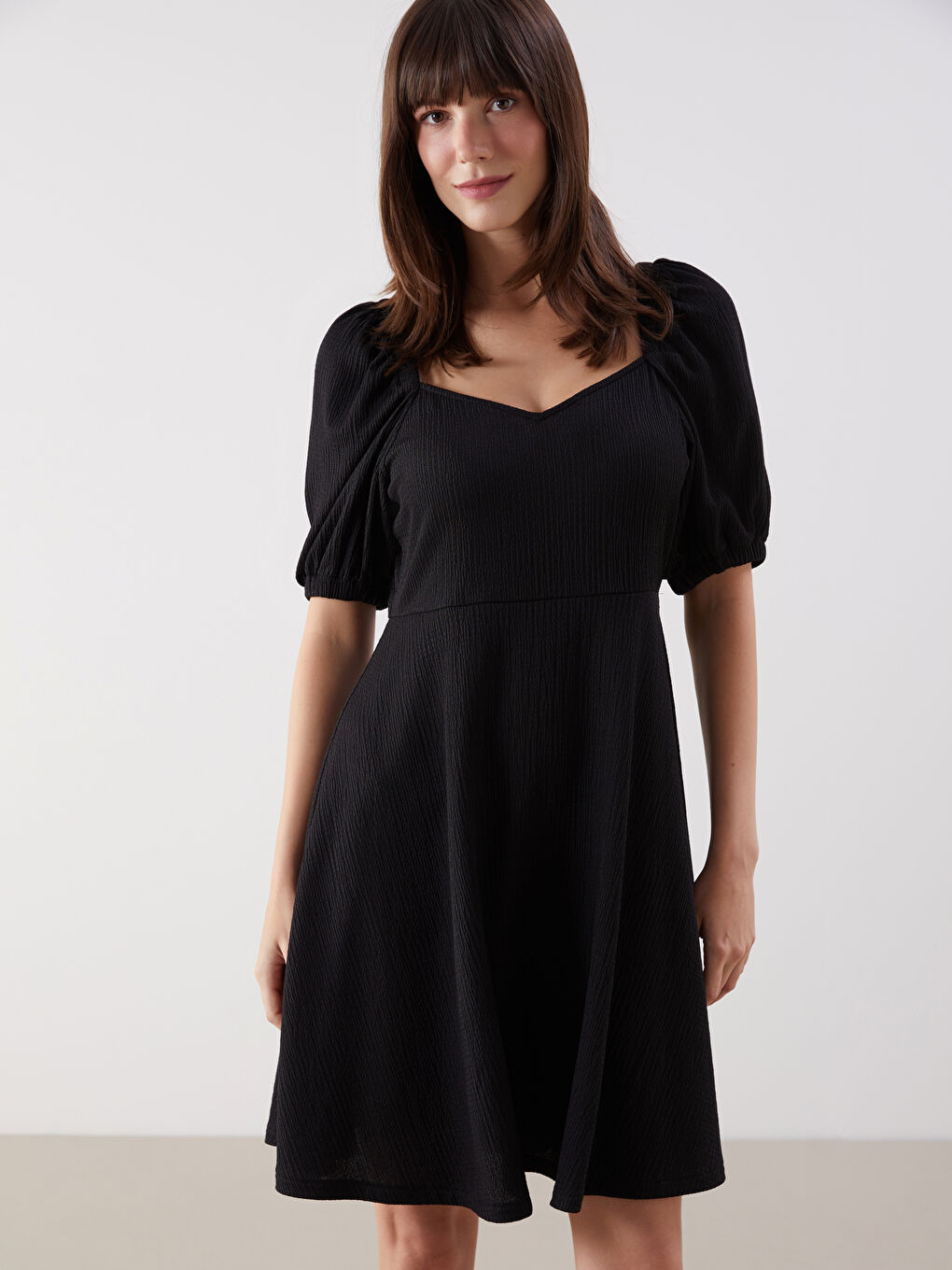 LCW Comfort Woman BLACK Dress -W50247Z8-CVL