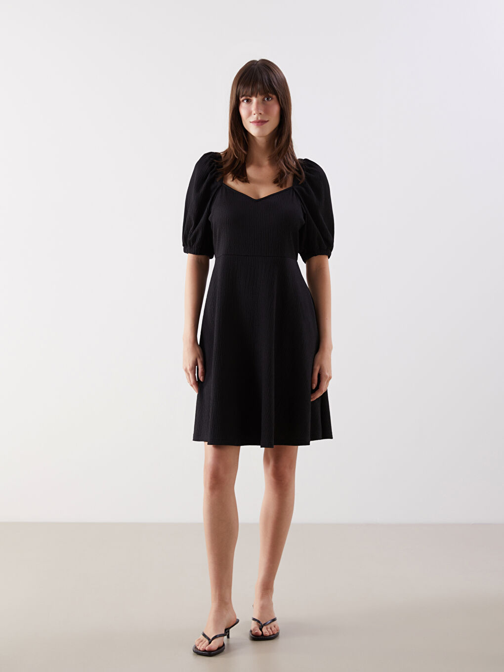 LCW Comfort Woman BLACK Dress -W50247Z8-CVL