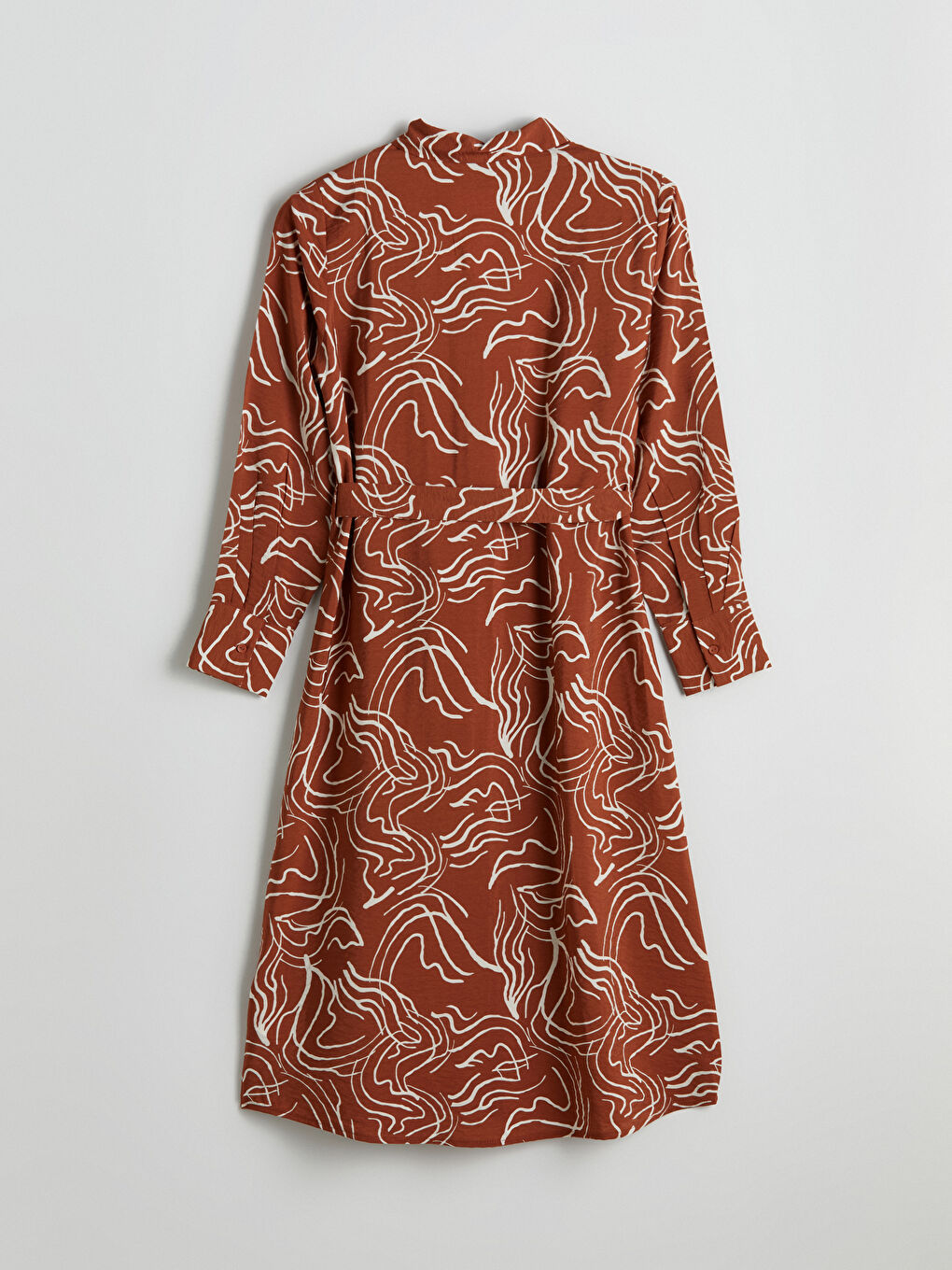 LCW Comfort Patterned Shirt Dress -W50253Z8-LQY