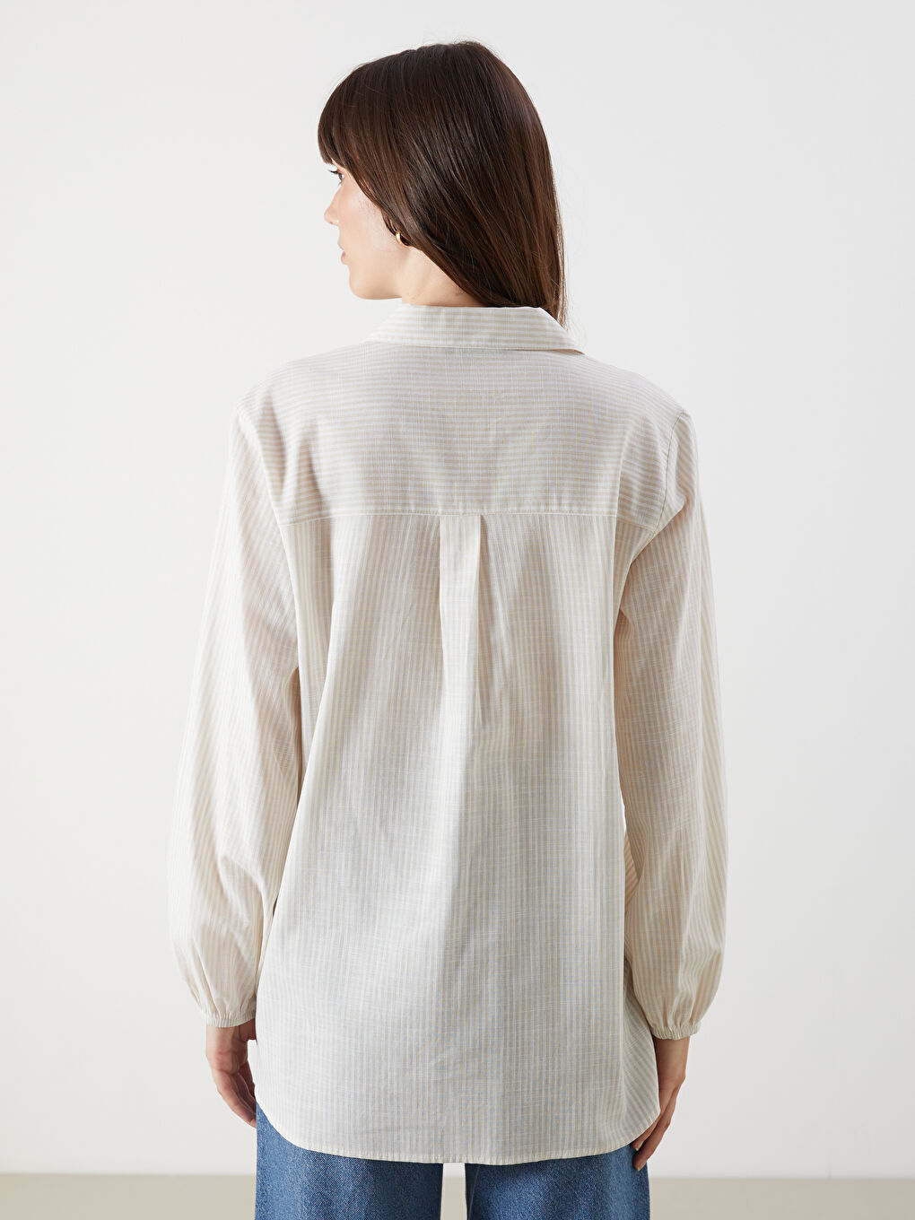 LCW Comfort Striped Women's Shirt -W50254Z8-LE8