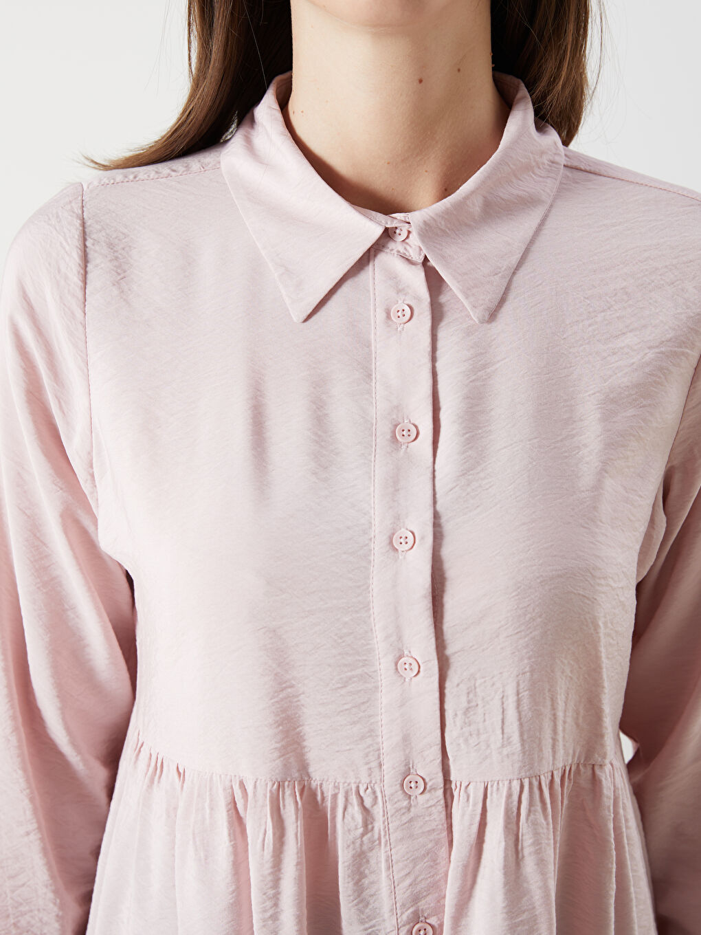 LCW Comfort Women's Shirt Tunic -W50255Z8-FJV
