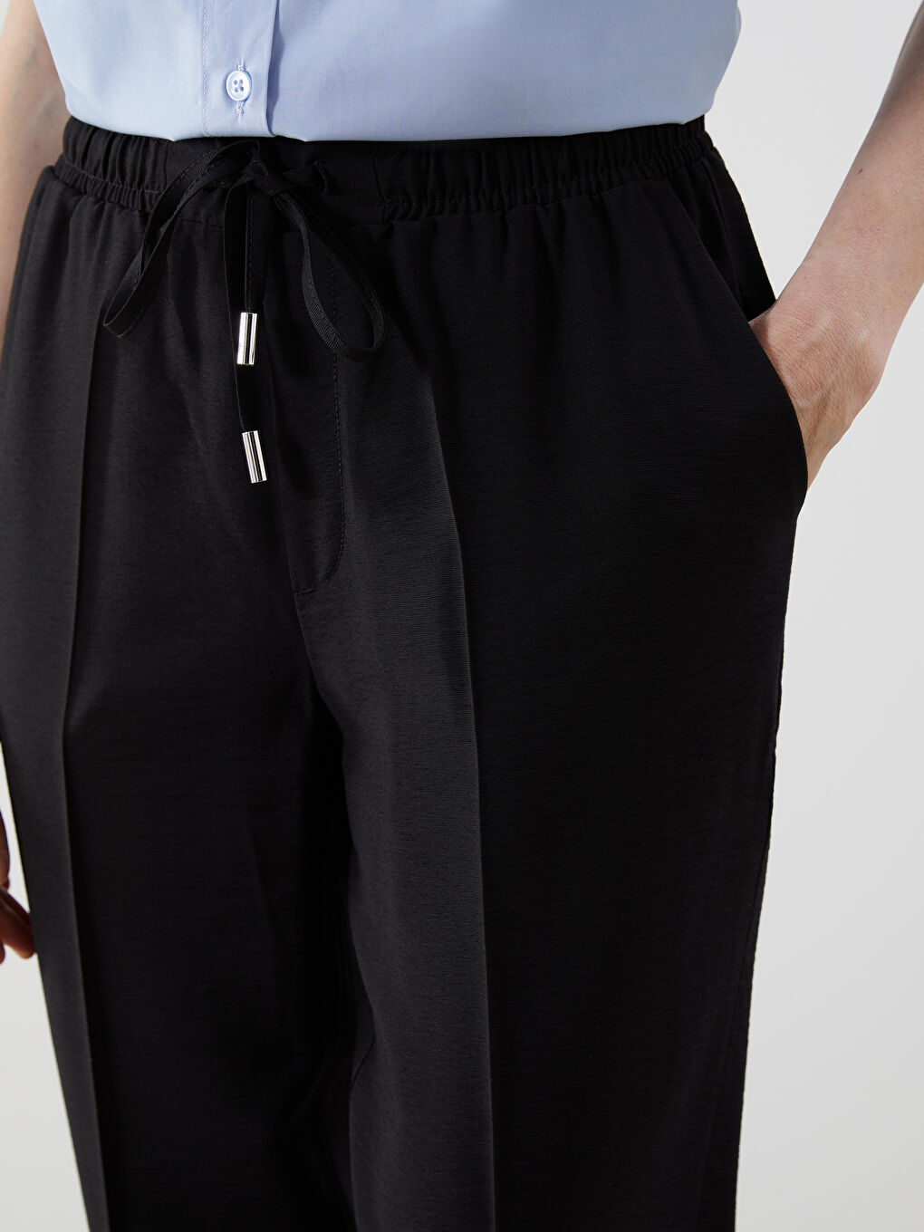 LCW Comfort Elastic Waist Carrot Fit Women's Trousers -W50259Z8-RQL