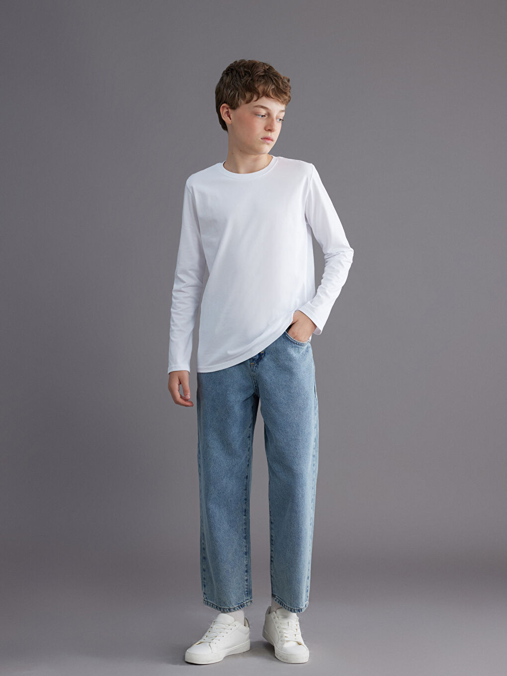 Футболка для мальчиков с круглым вырезом-1