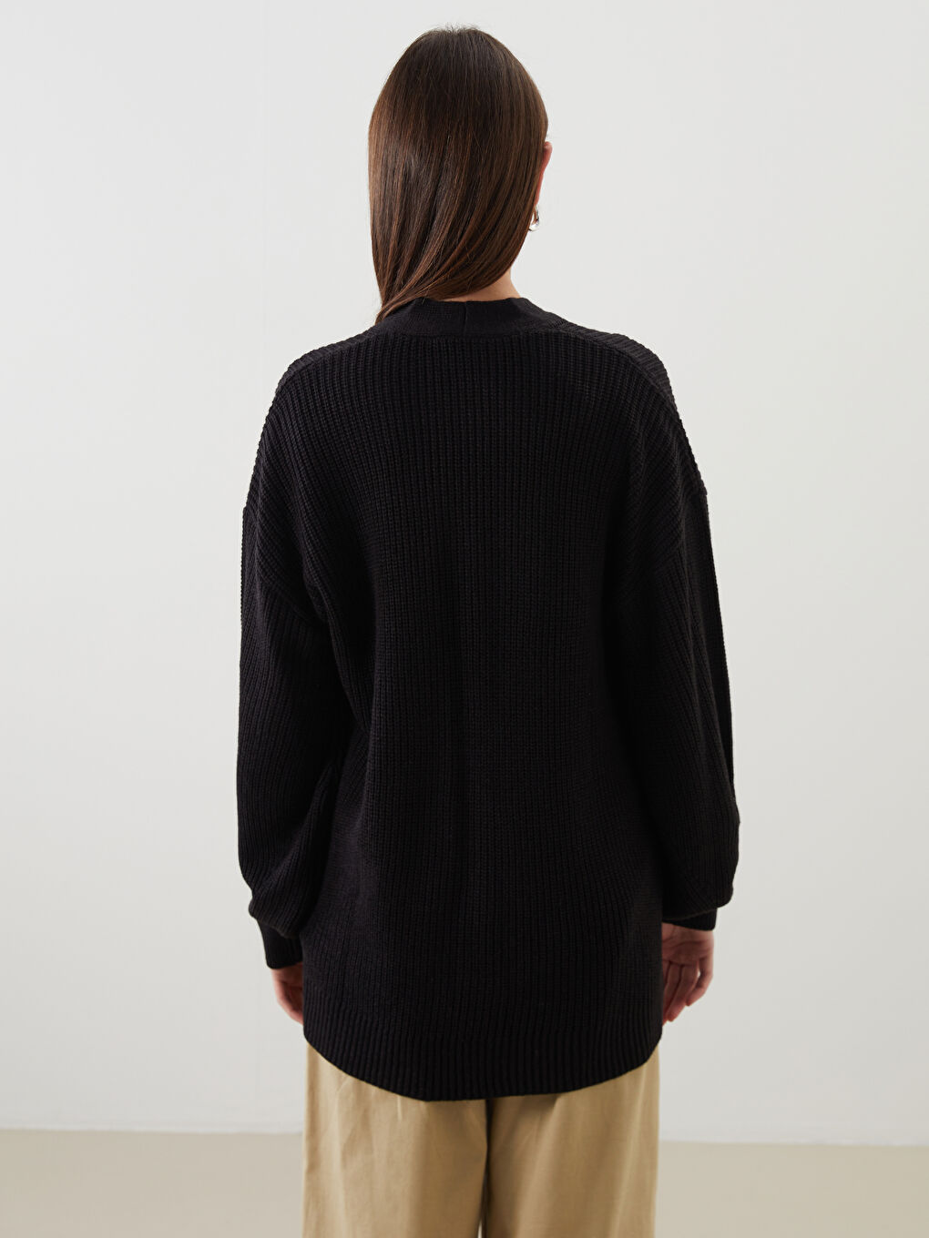 V Neck Women's Knitwear Cardigan-3