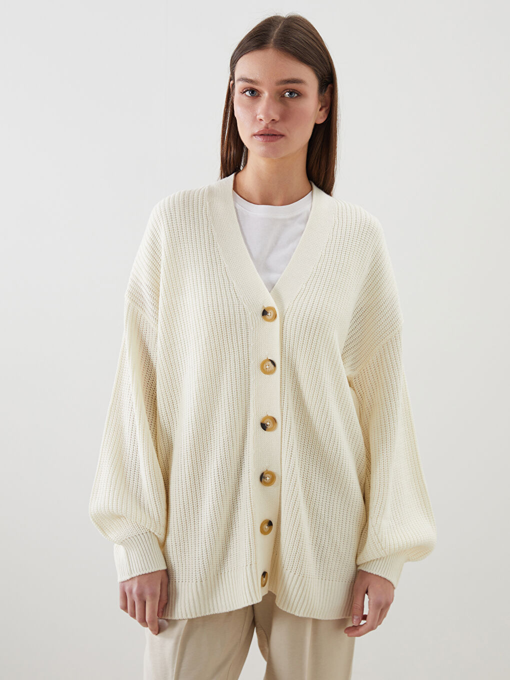 V Neck Women's Knitwear Cardigan