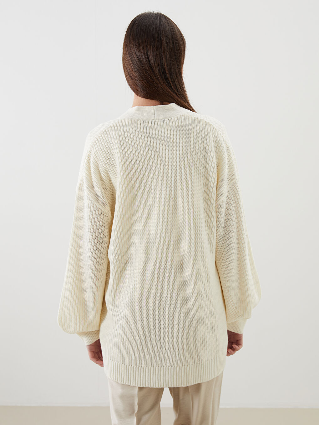 V Neck Women's Knitwear Cardigan-3