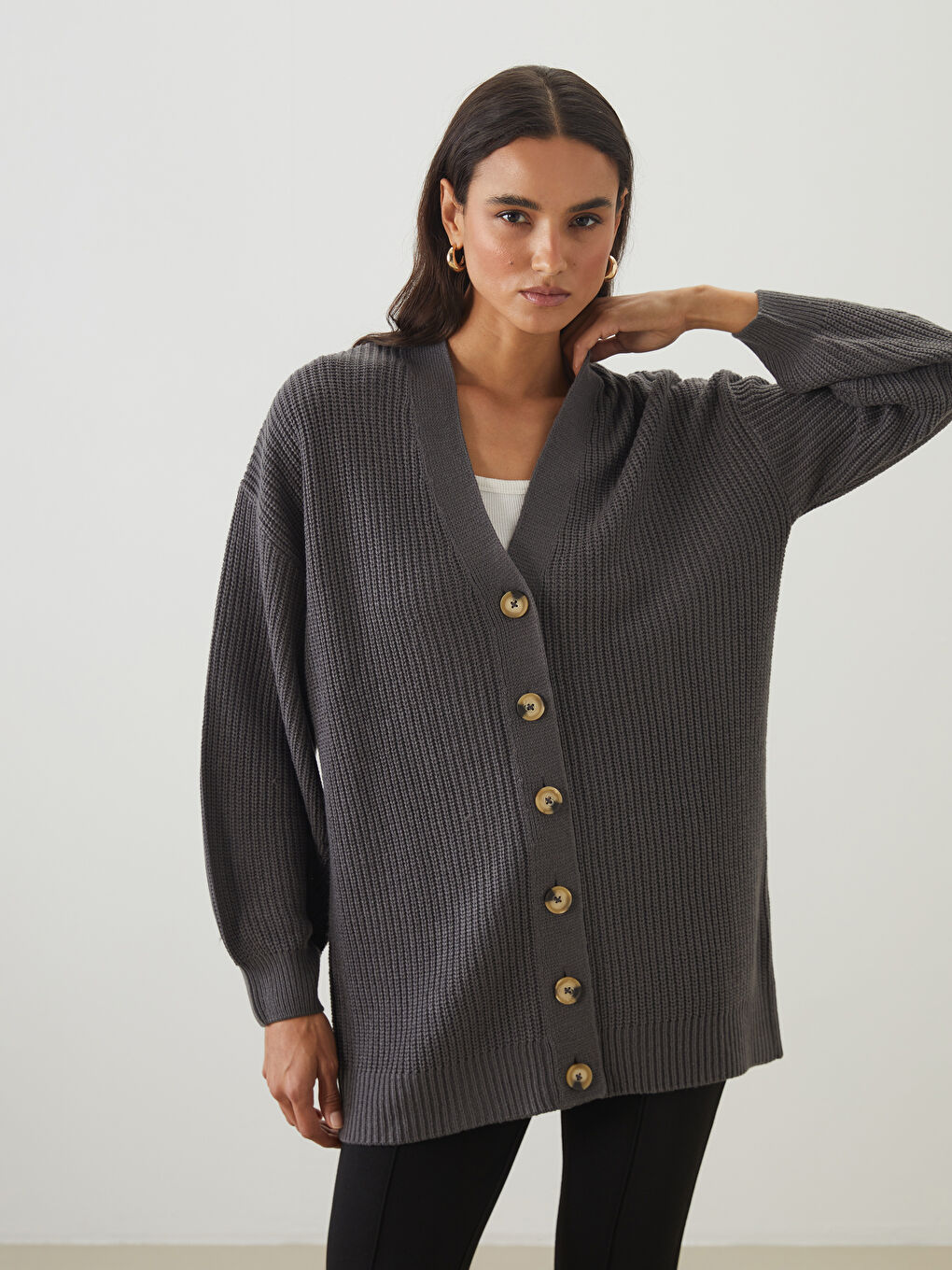 V Neck Women's Knitwear Cardigan