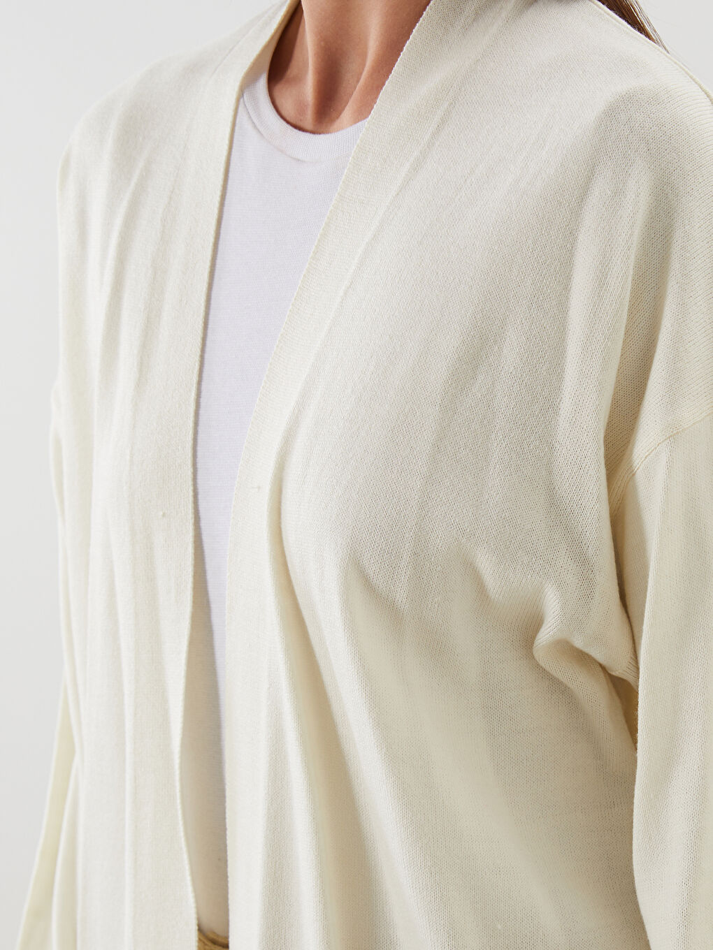 LCW Modest Shawl Collar Women's Knitwear Cardigan -W50281Z8-FWM