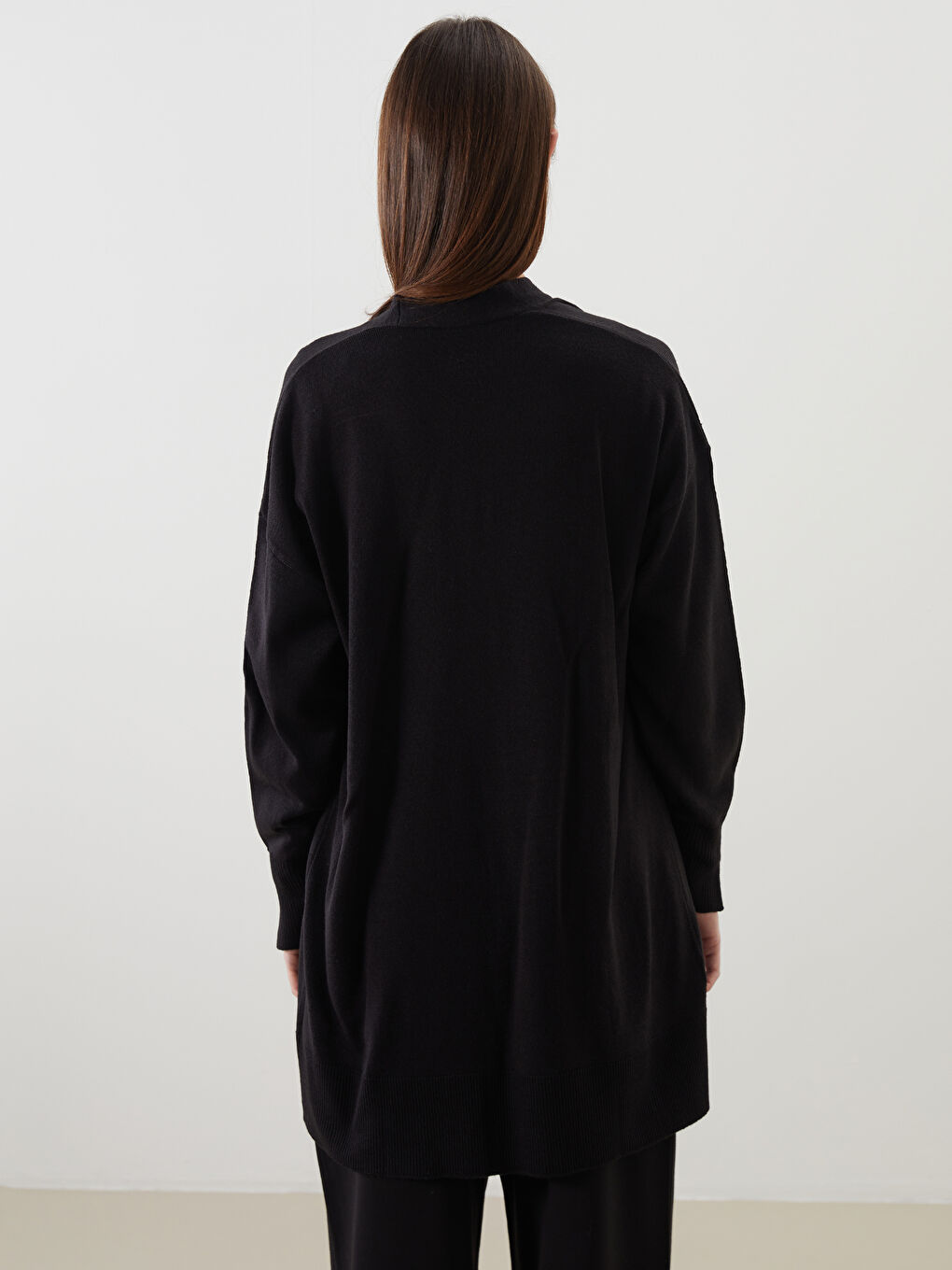 LCW Modest Shawl Collar Women's Knitwear Cardigan -W50281Z8-HEG