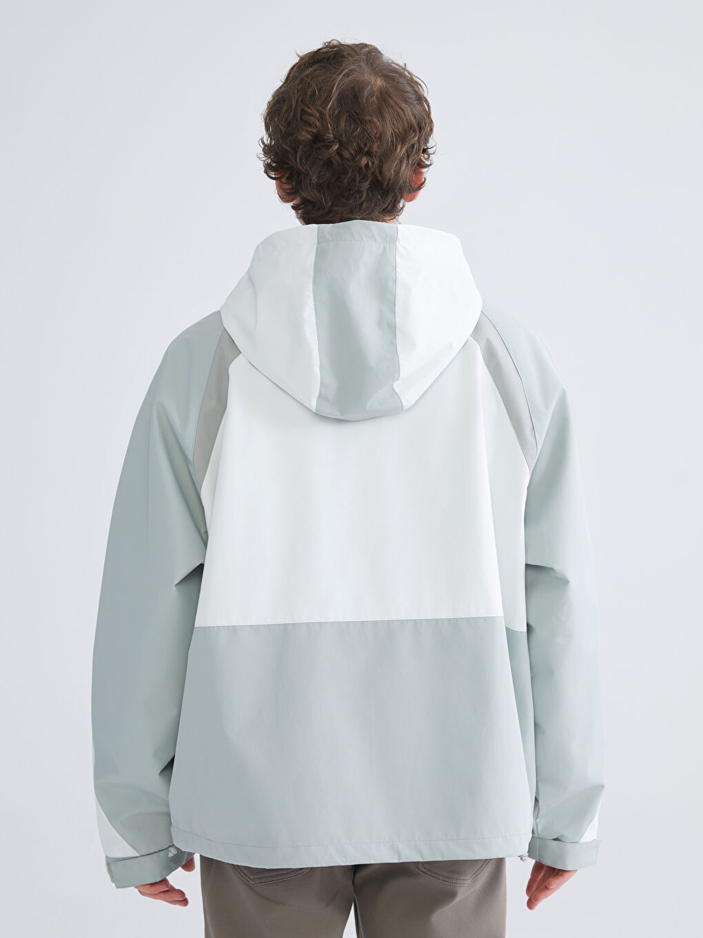 Relaxed Fit Hooded Men's Coat-3