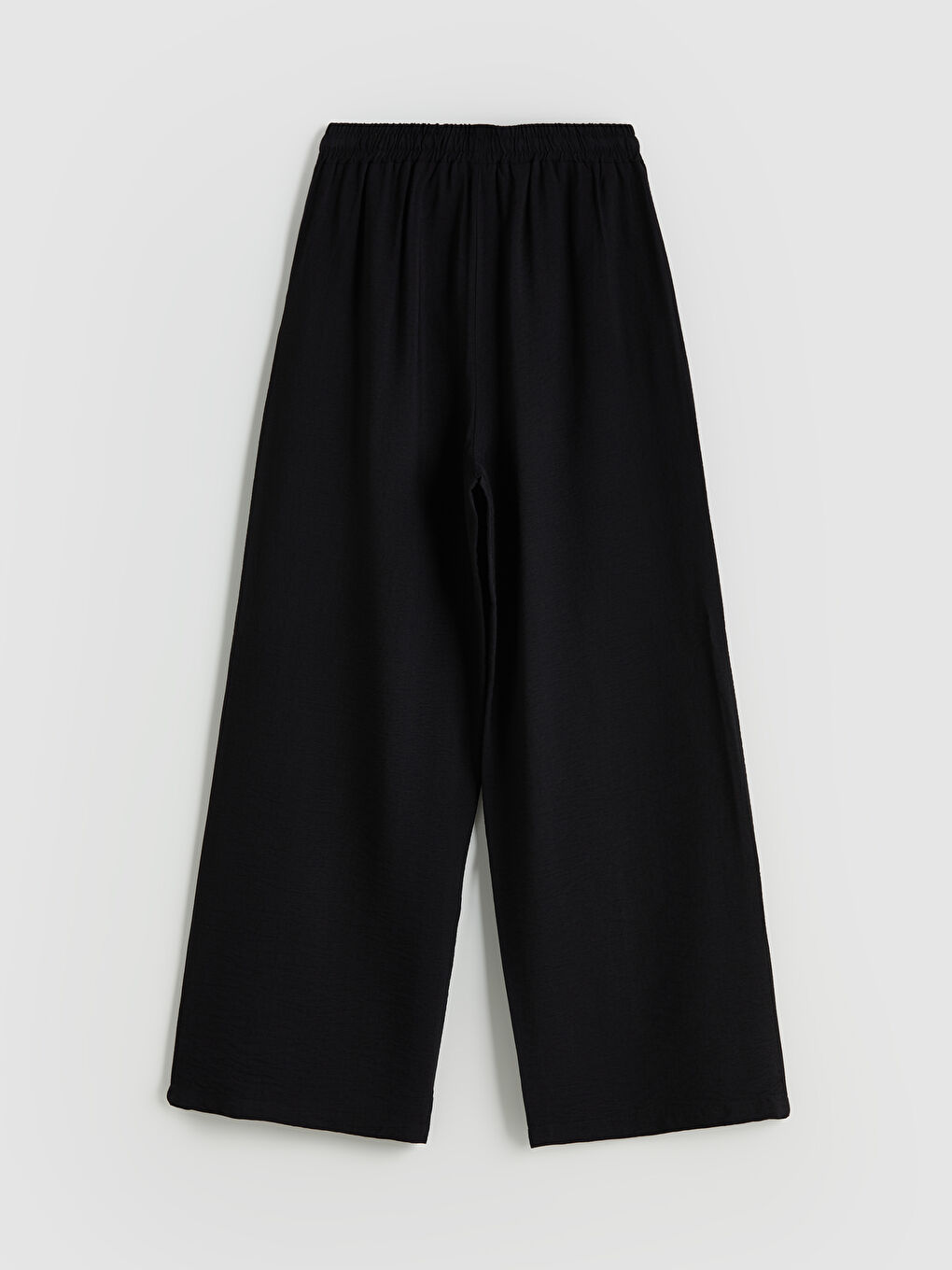 LCW Modest Elastic Waist Wide Leg Women's Trousers -W50302Z8-CVL