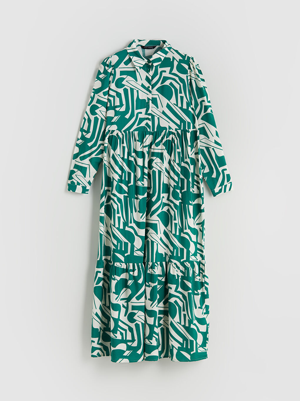 LCW Modest Woman GREEN Dress -W50304Z8-LRR