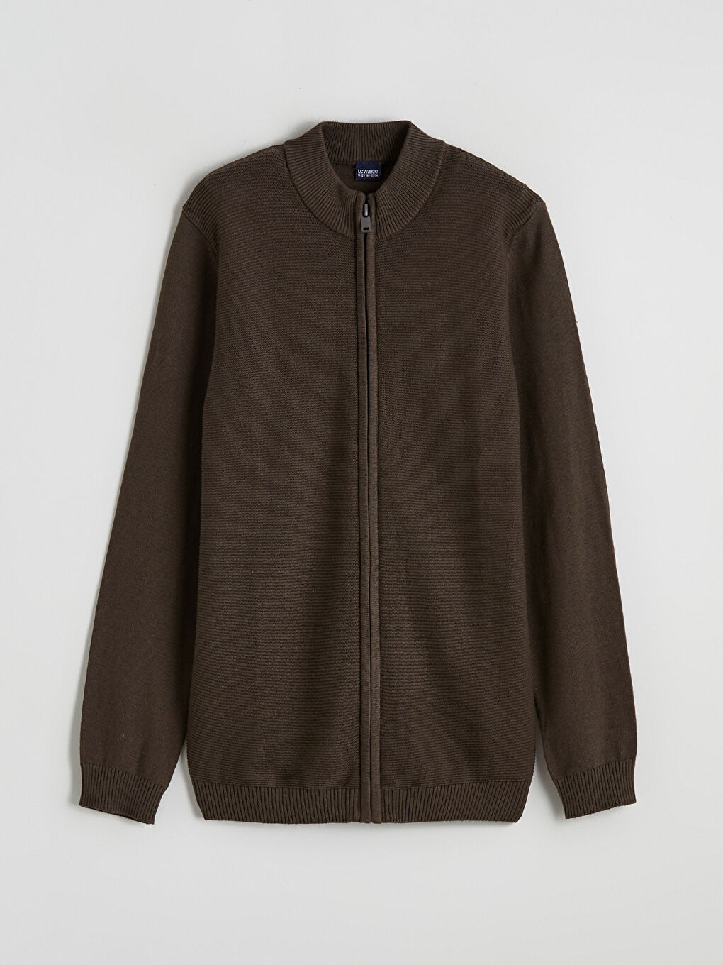 Фактурный Кардиган Из Трикотажа С Воротником-Трубой Для Мальчиков