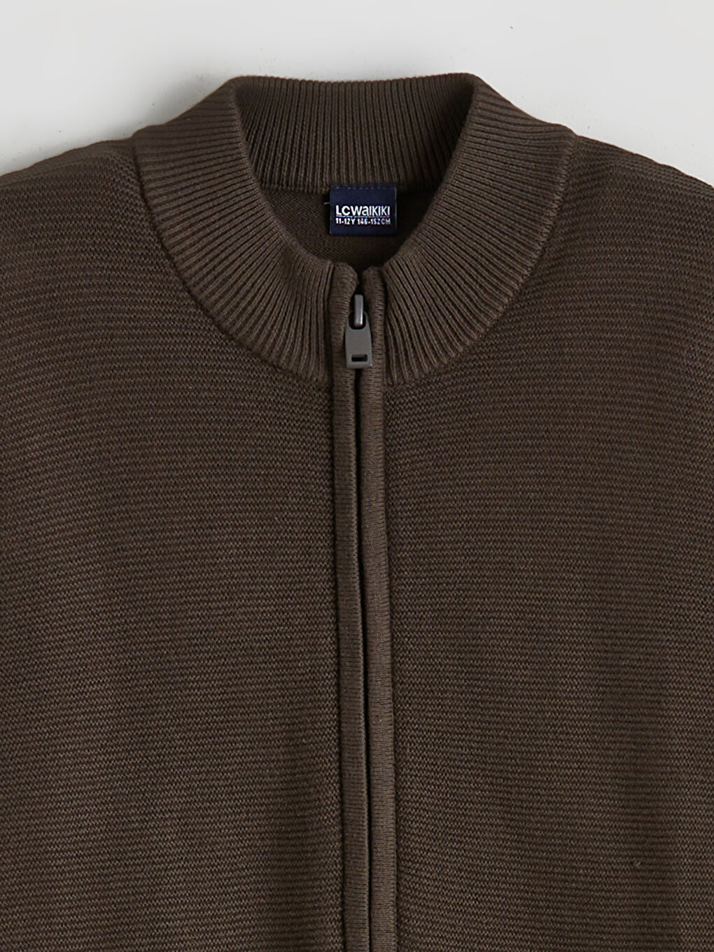 Фактурный Кардиган Из Трикотажа С Воротником-Трубой Для Мальчиков-1