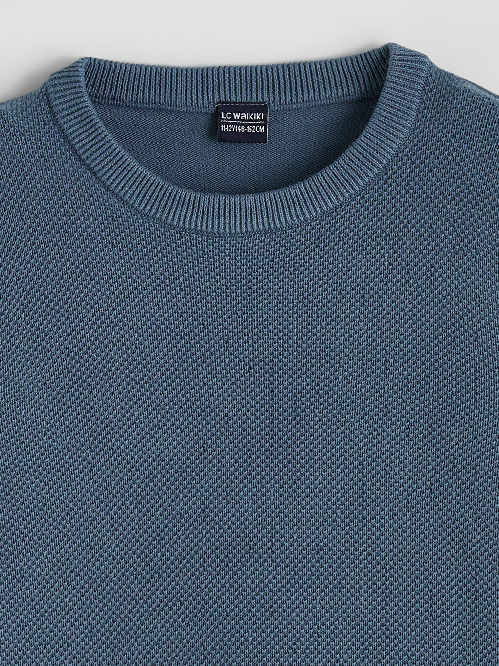 Bisiklet Yaka Uzun Kollu Erkek Çocuk Triko Kazak-1