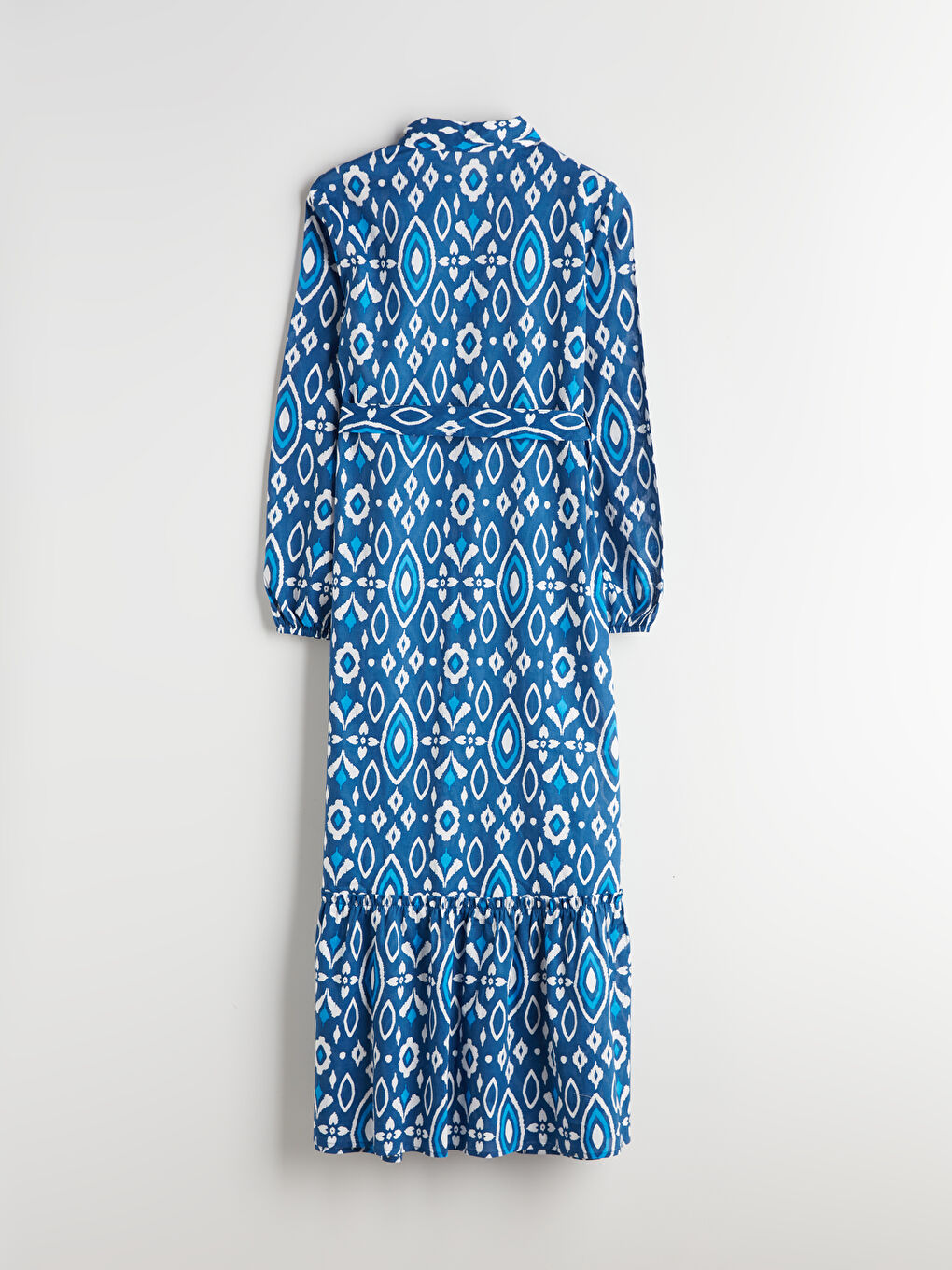 LCW Modest Woman BLUE Shirt Dress -W50323Z8-LQQ