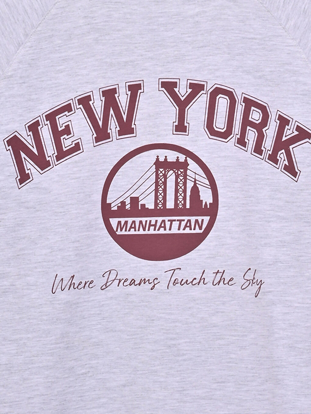 Crew Neck Printed Women's Sweatshirt Tunic-2