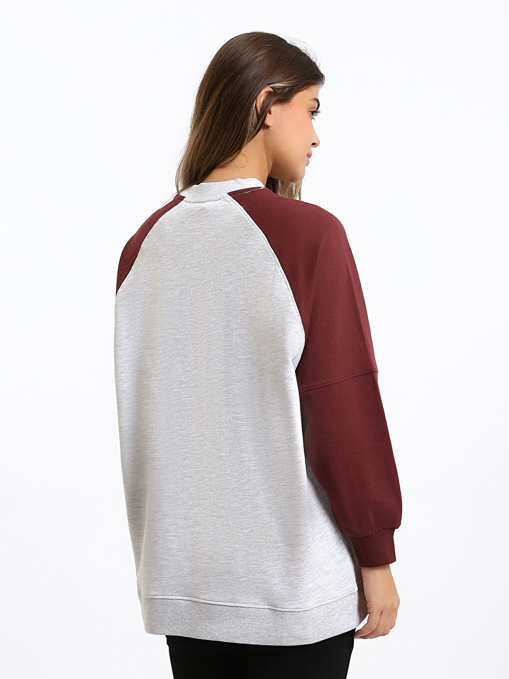 Printed Oversize Women's Sweatshirt Tunic-4