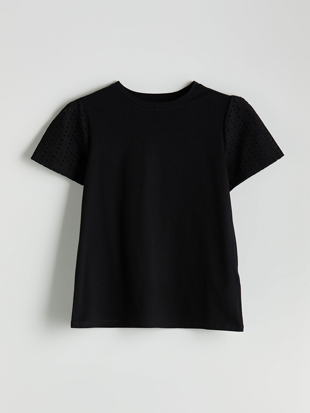 LCW Comfort Woman BLACK T-Shirt -W50331Z8-CVL
