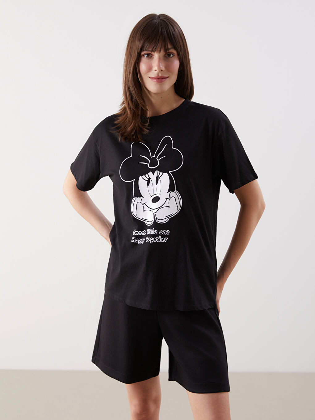 LCW Comfort Woman BLACK T-Shirt -W50333Z8-CVL