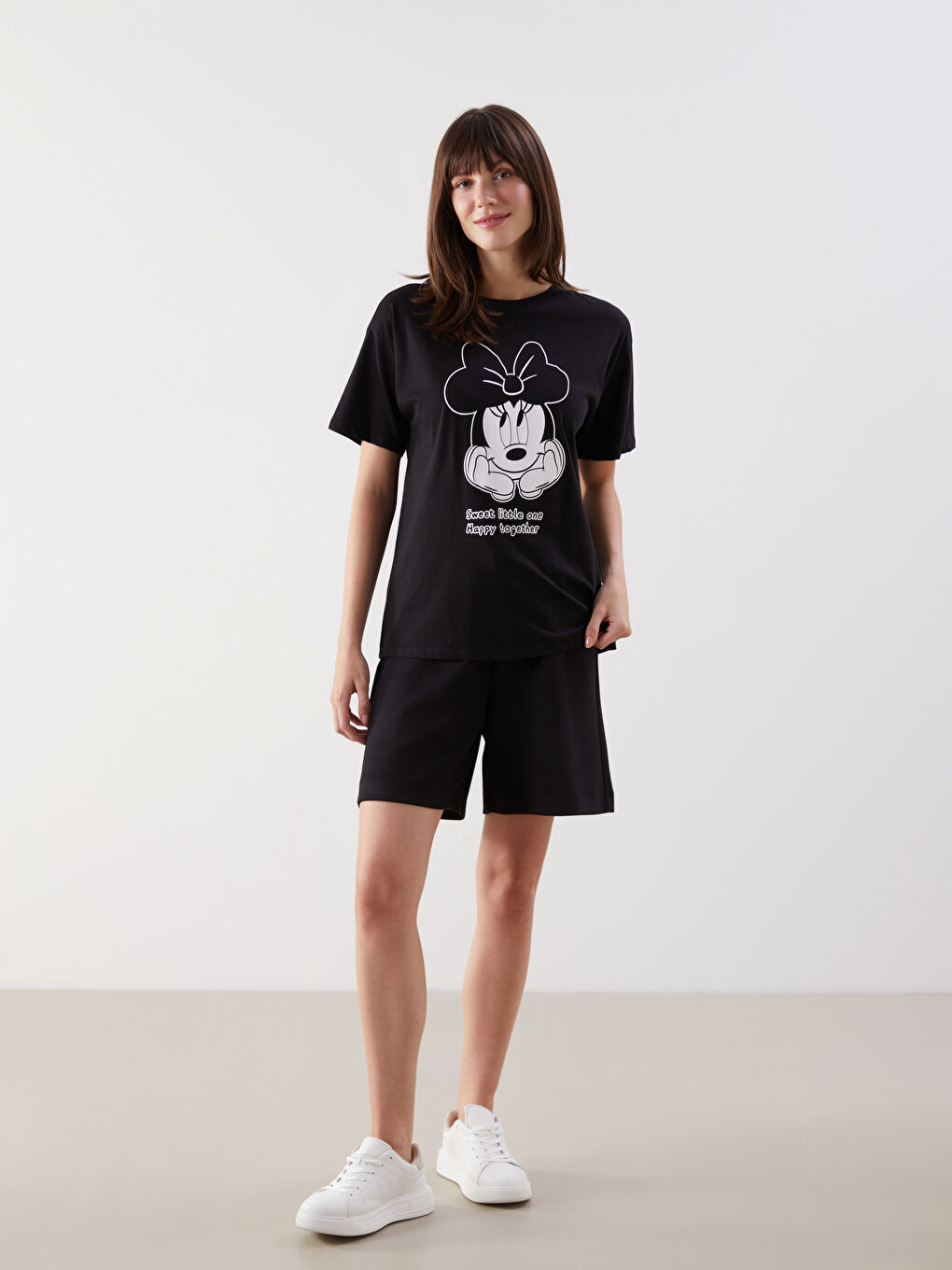 LCW Comfort Woman BLACK T-Shirt -W50333Z8-CVL
