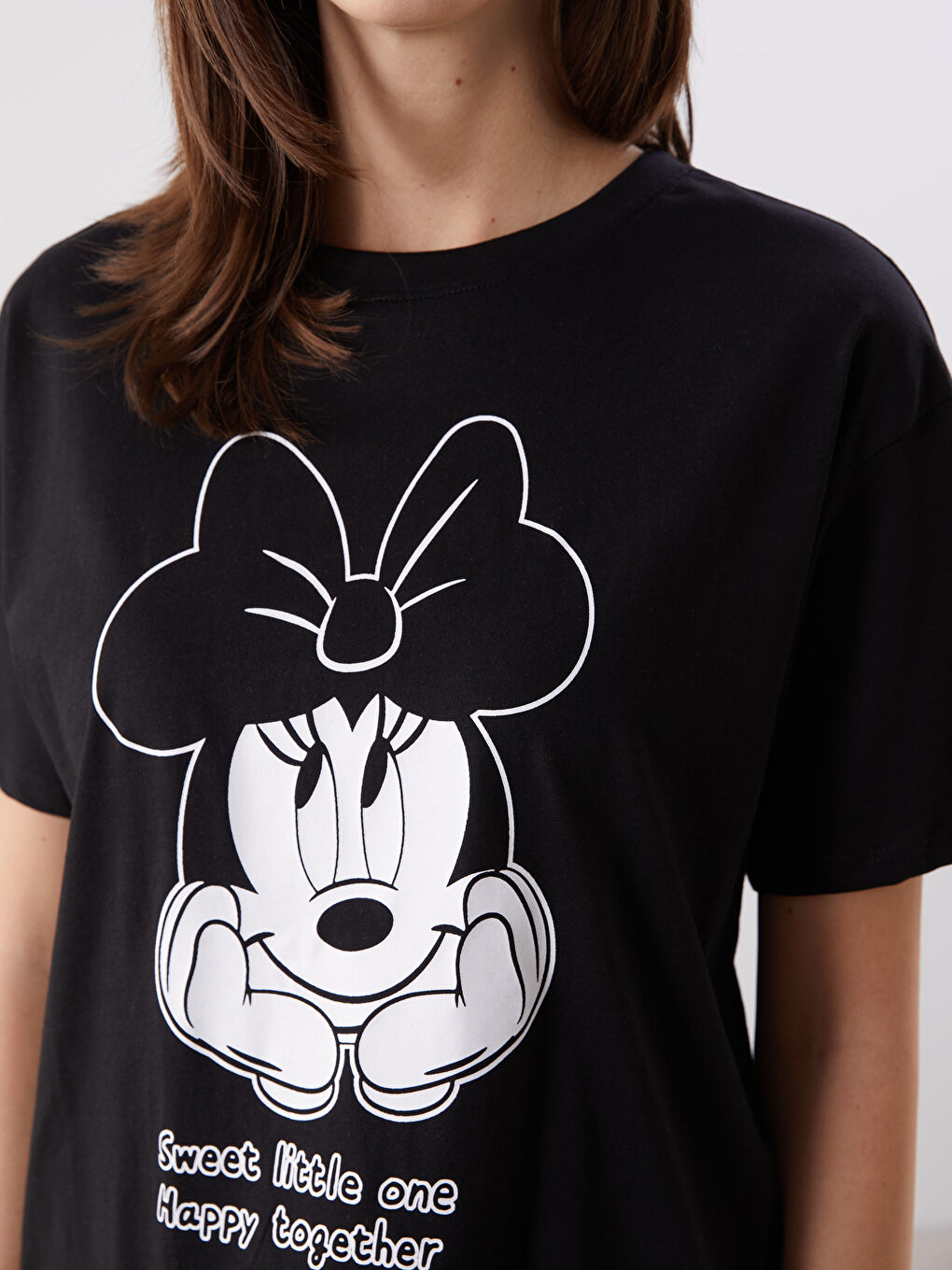 LCW Comfort Woman BLACK T-Shirt -W50333Z8-CVL