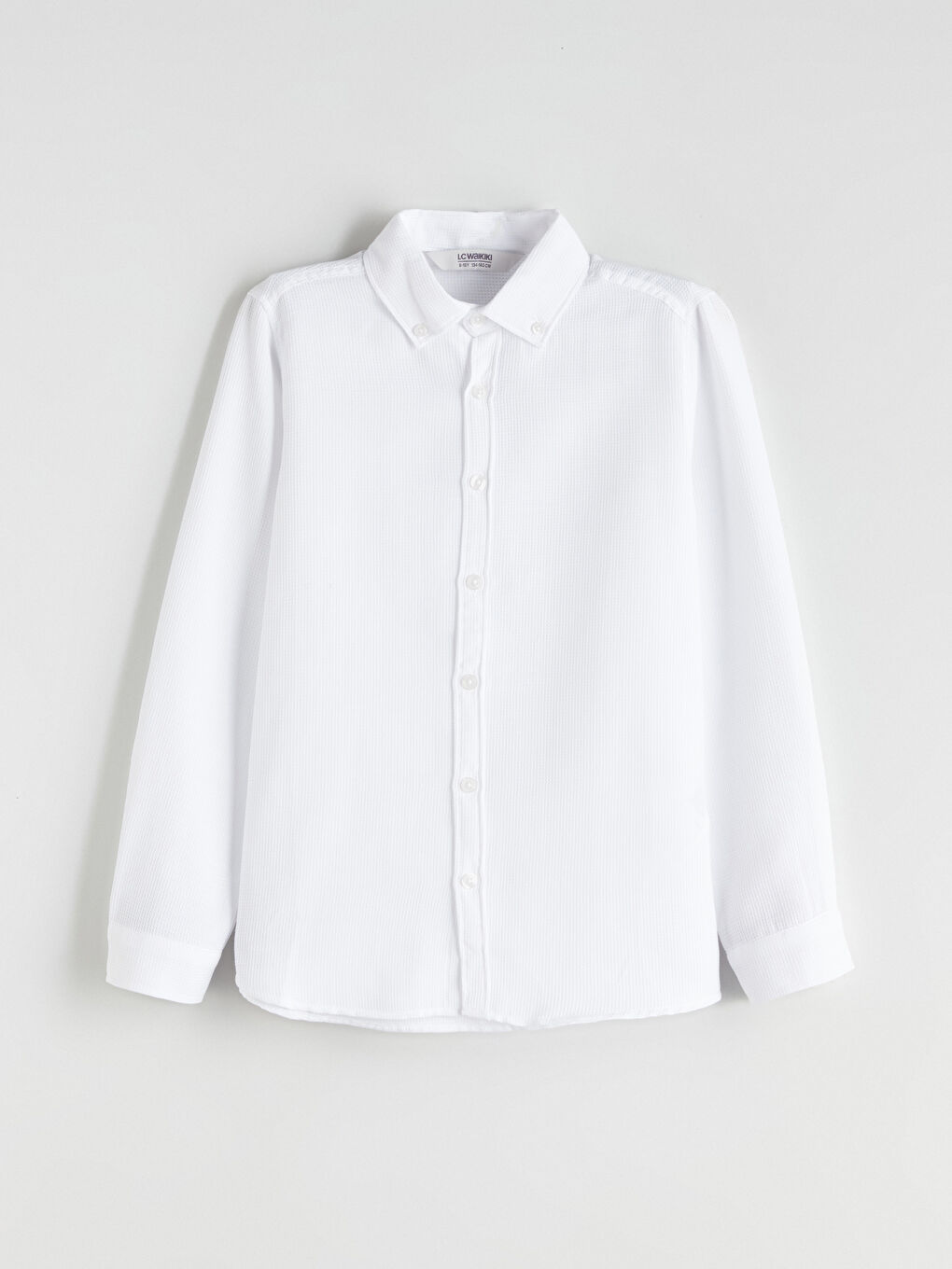 LCW Kids Long Sleeve Textured Boys' Shirt -W50339Z4-Q6K