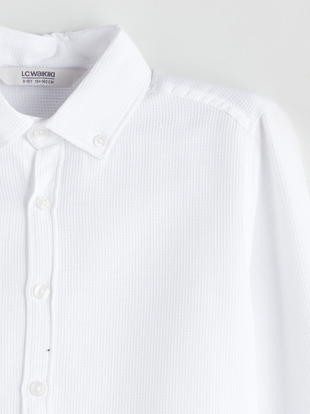 LCW Kids Long Sleeve Textured Boys' Shirt -W50339Z4-Q6K