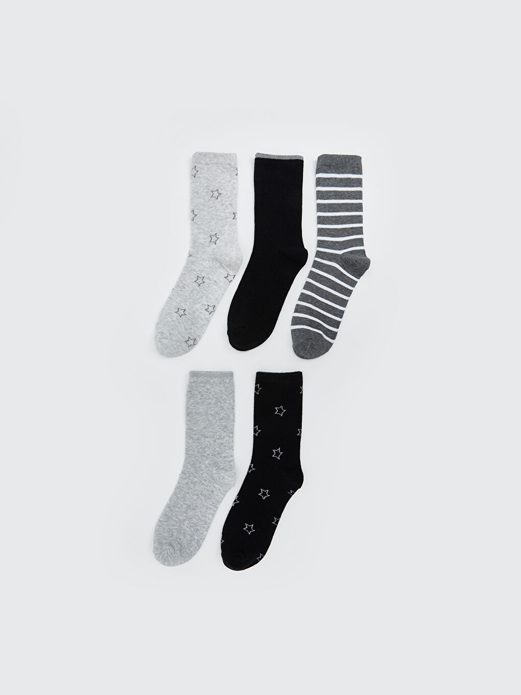 LCW DREAM Patterned Women's Ankle Socks 5 Pack -W50434Z8-LAK