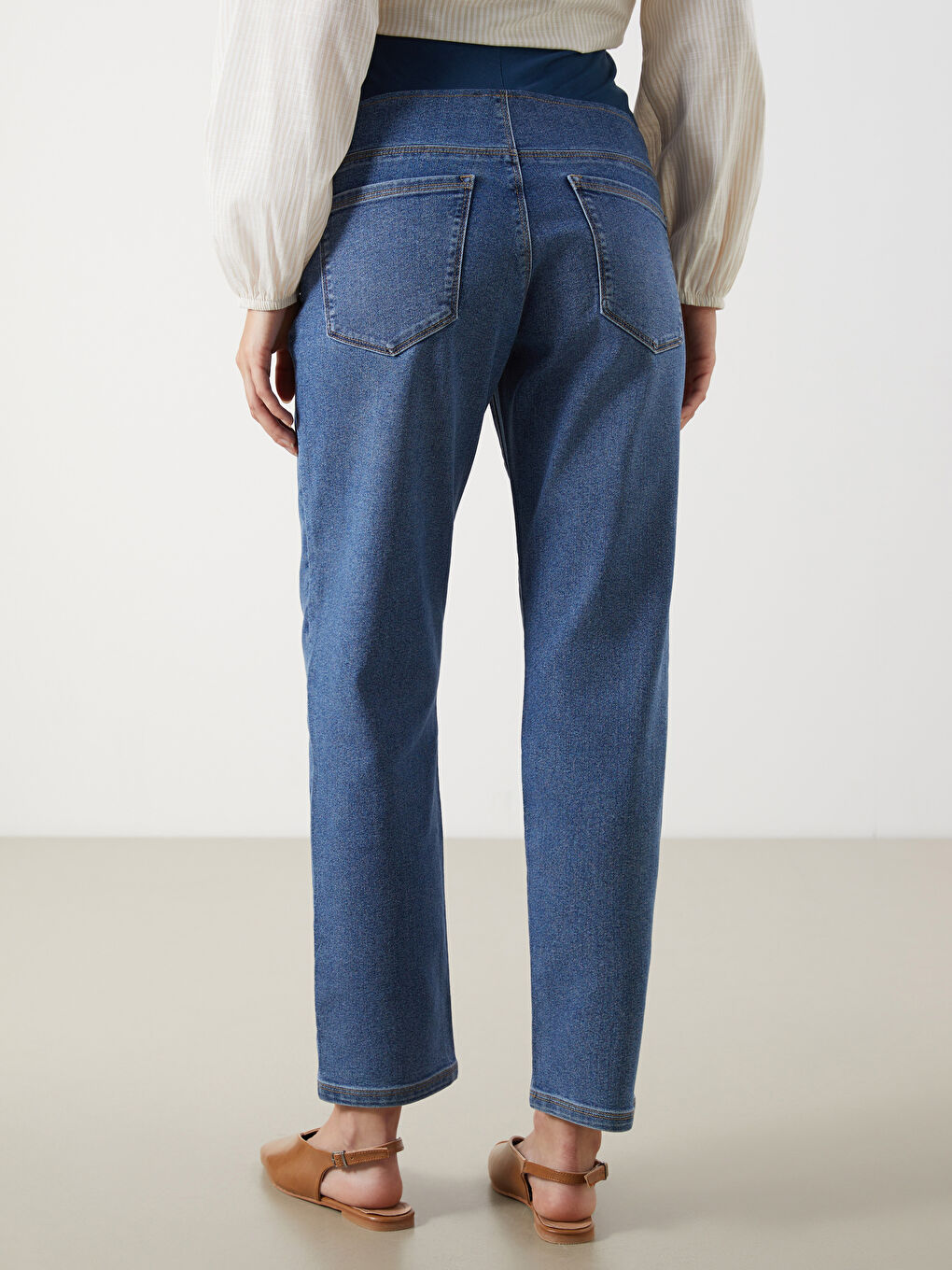 LCWAIKIKI Maternity Belly Panel Mom Fit Maternity Jeans -W50468Z8-507