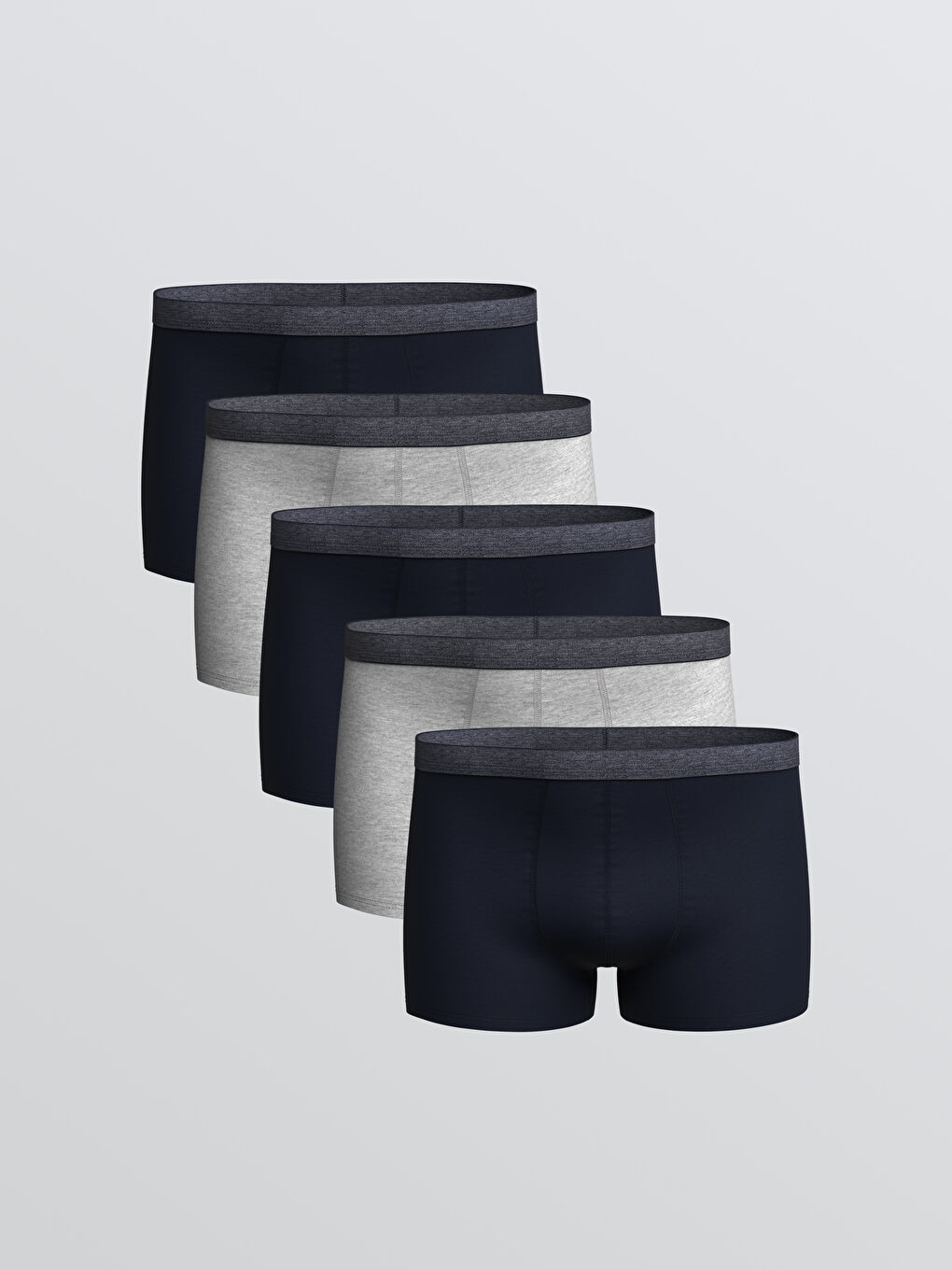 LC WAIKIKI Regular Fit Cotton Stretch Men's Boxer Trunks 5 Pack -W50500Z8-DWP