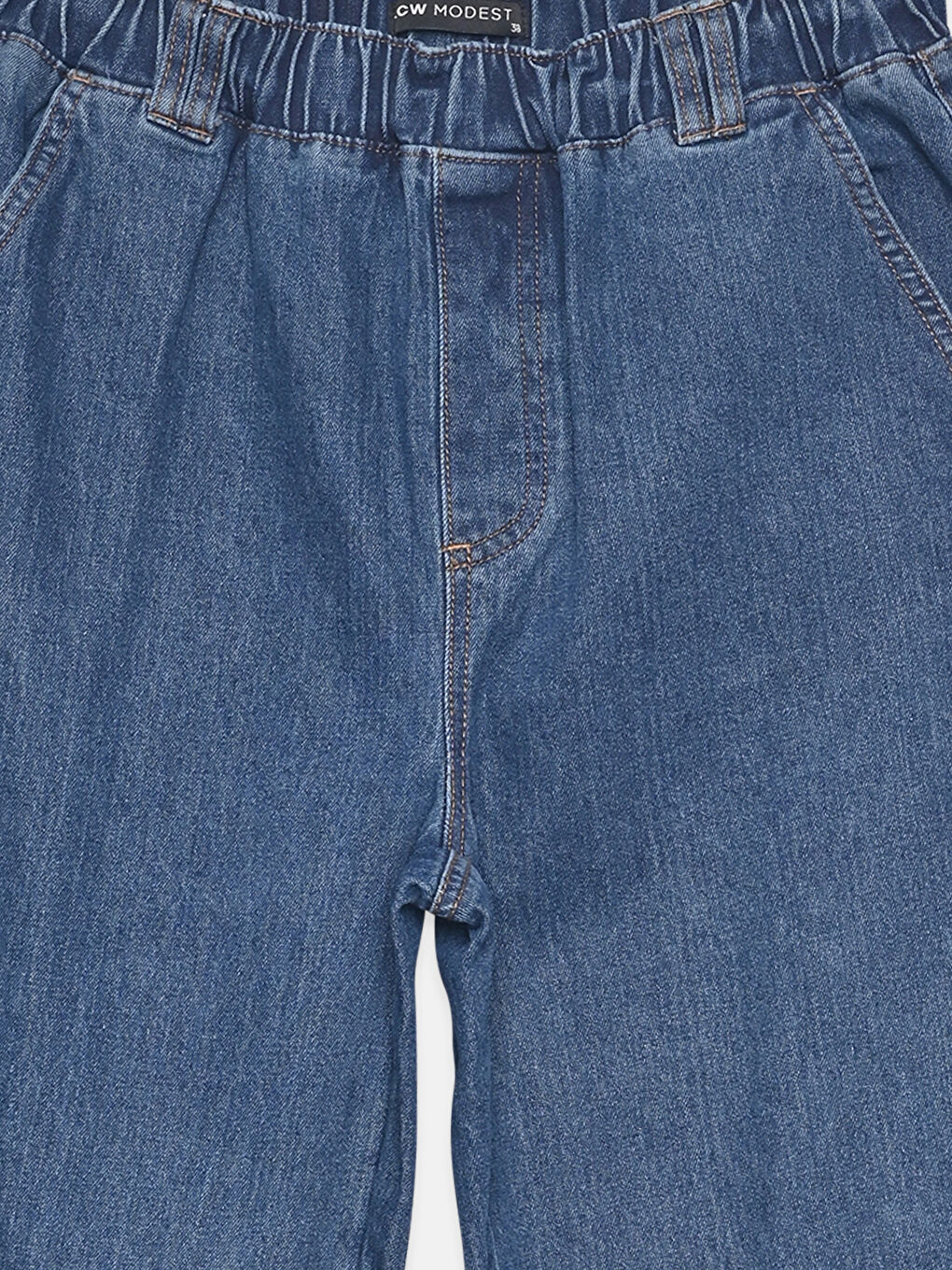 Elasticated Waist Women's Jeans-2