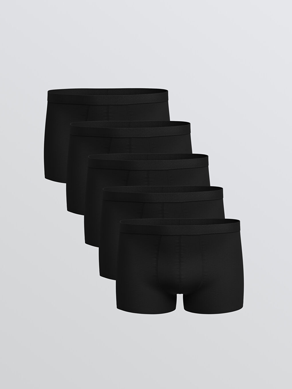 Lot de 5 Caleçons Boxers en Coton Extensible pour Hommes à Coupe Régulière-1