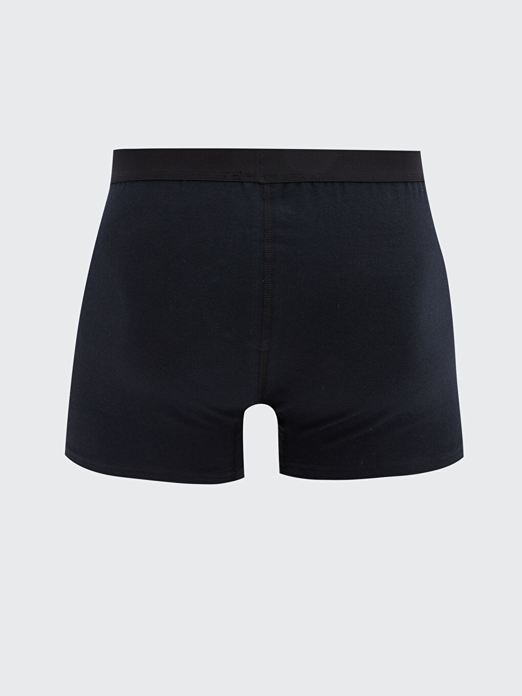 Siyah Standart Kalıp Pamuklu Esnek Erkek Boxer-1