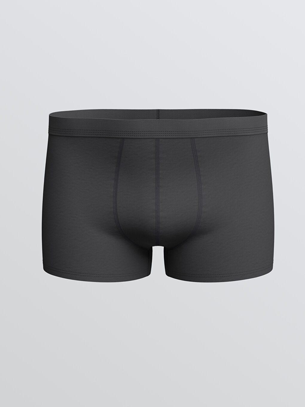 Antrasit Rahat Kalıp Pamuklu Esnek Erkek Boxer 3'lü-2