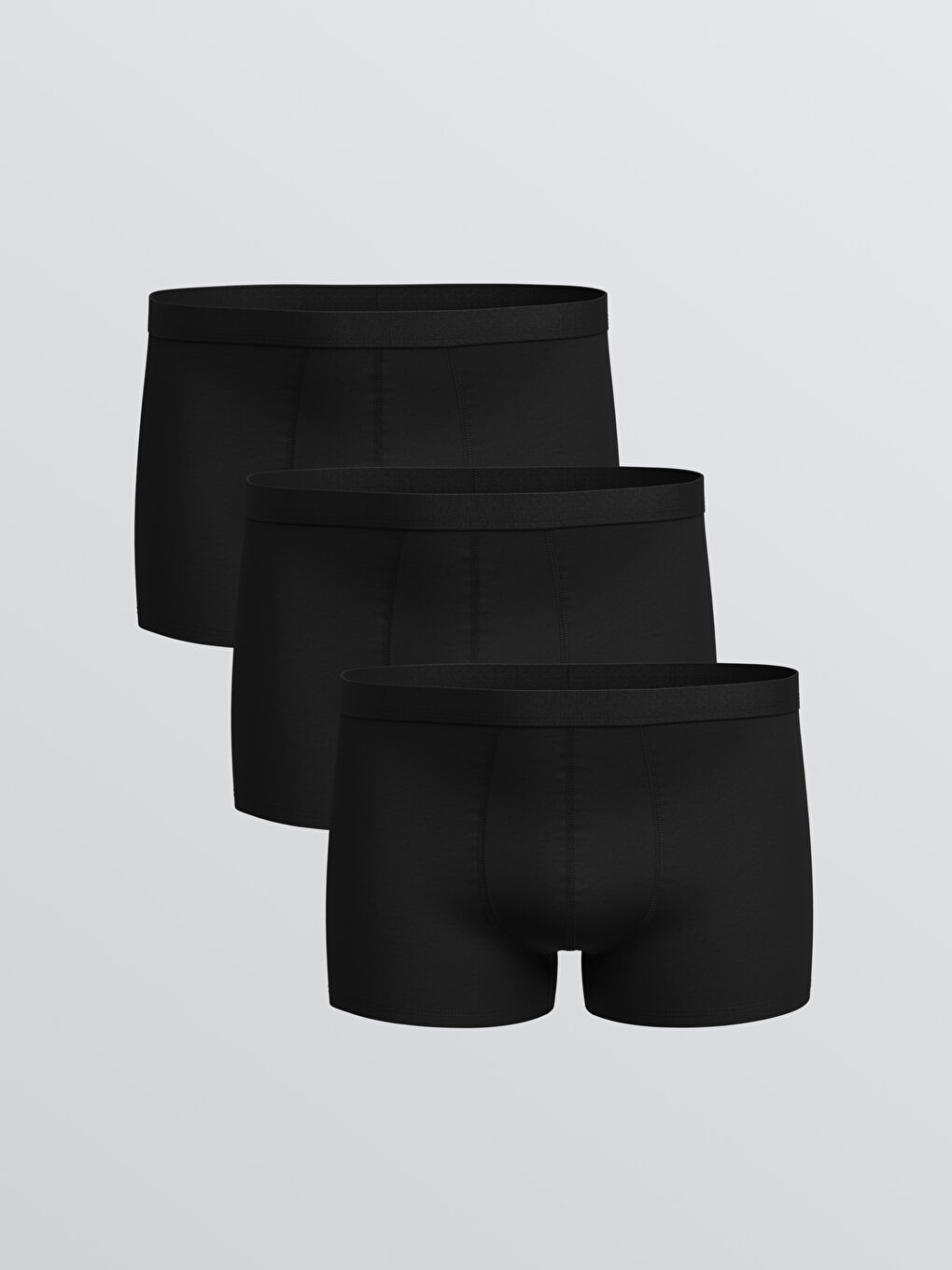 Lot de 3 Caleçons Boxers en Coton Extensible Coupe Décontractée pour Hommes