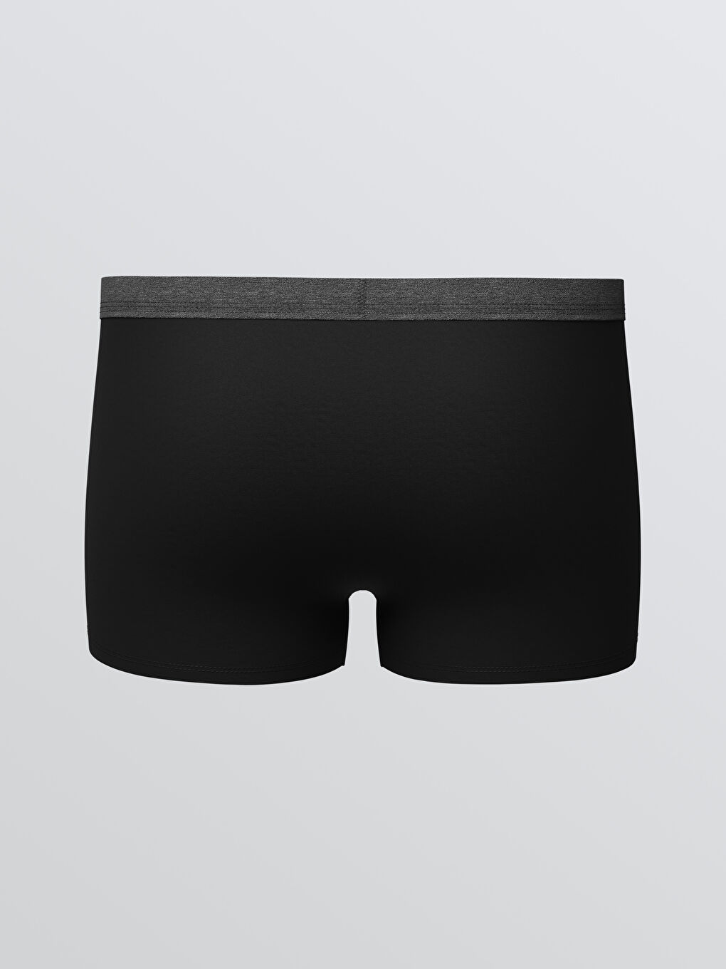 Siyah Standart Kalıp Pamuklu Esnek Erkek Boxer-1