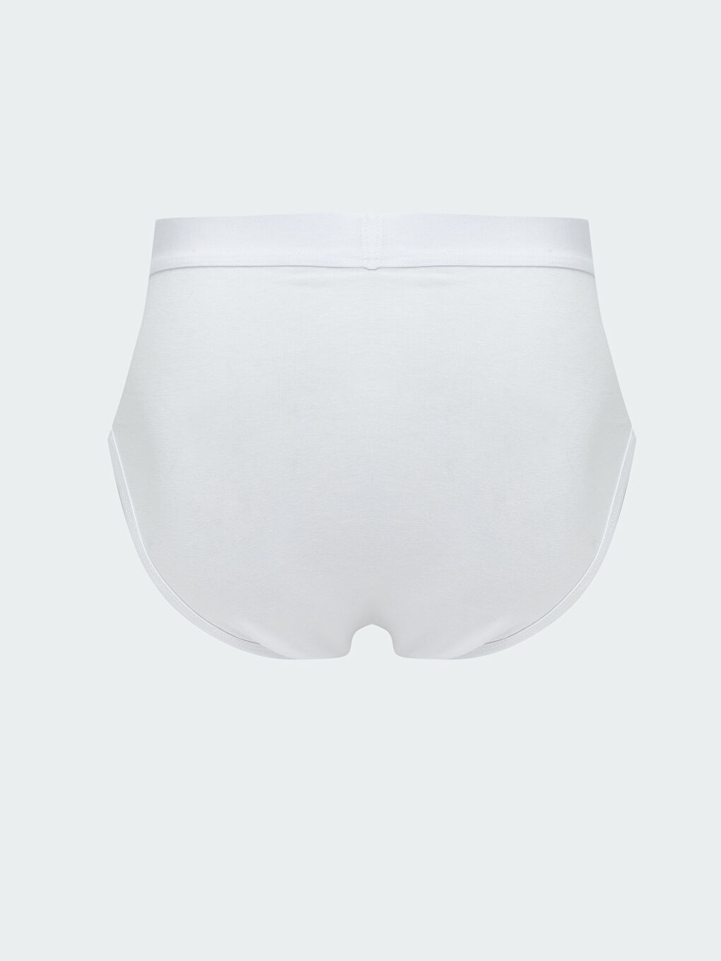 Beyaz Standart Kalıp Pamuklu Esnek Erkek Slip Külot 3'lü-1