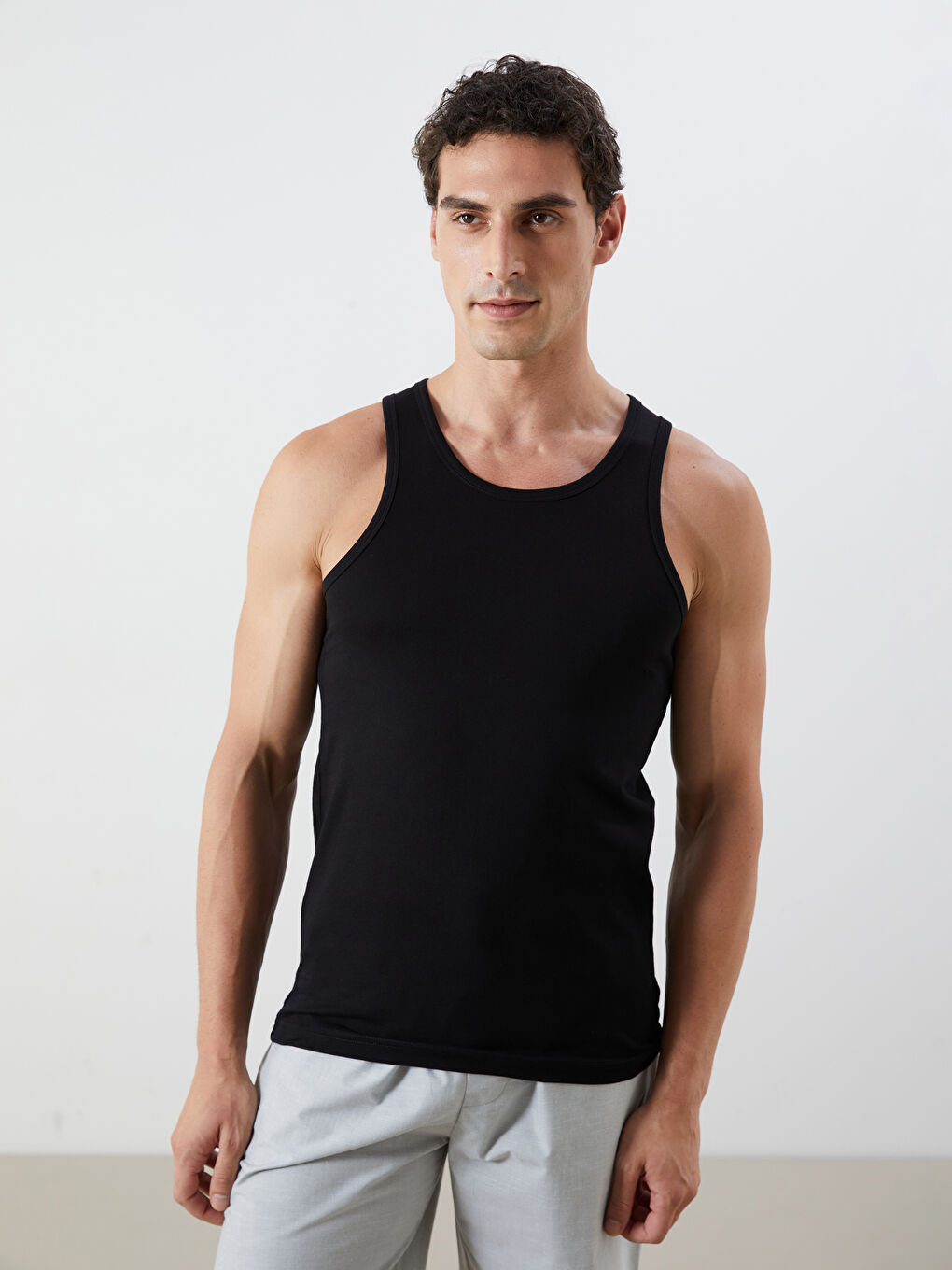 Gilet en Jersey à Encolure en U pour Hommes Lot de 2-2