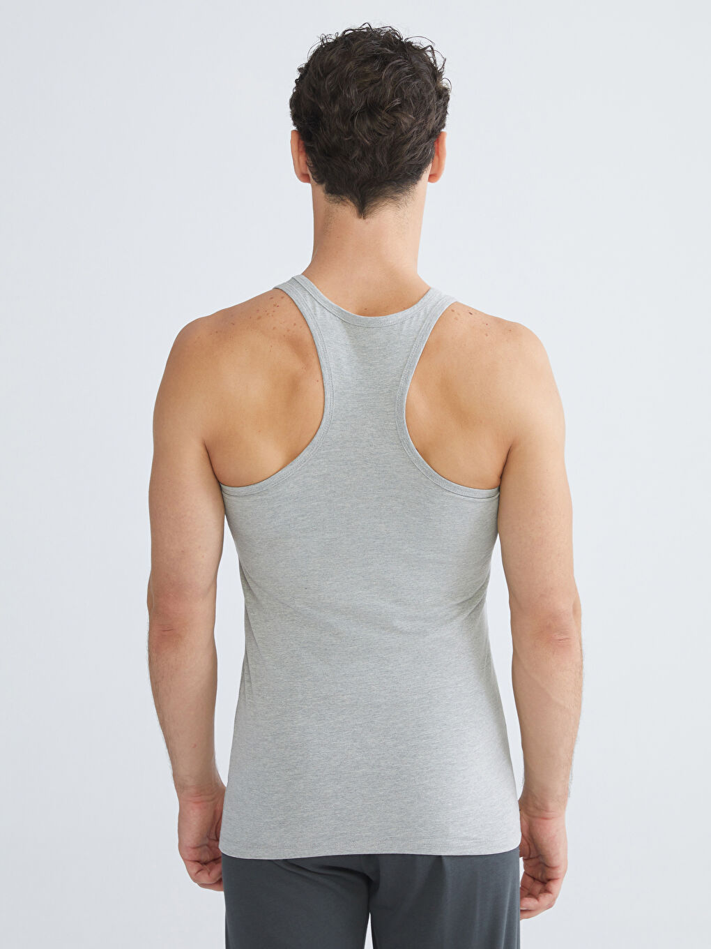 صدرية جيرسي برقبة على شكل حرف U للرجال - عبوتان-5