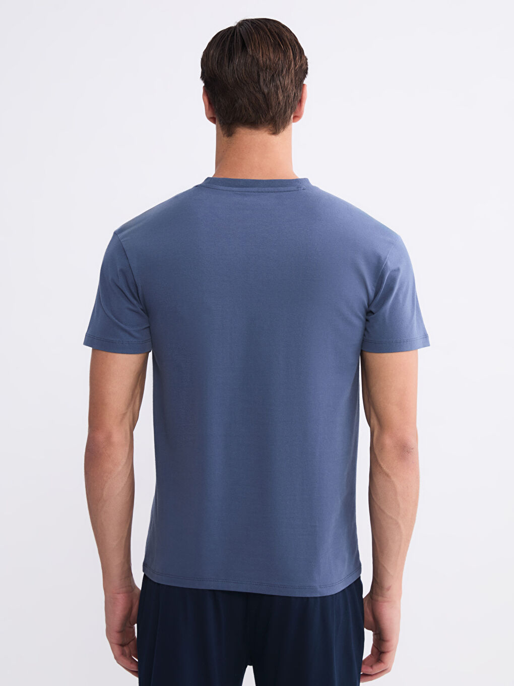 İndigo Bisiklet Yaka Kısa Kollu Erkek Atlet-6
